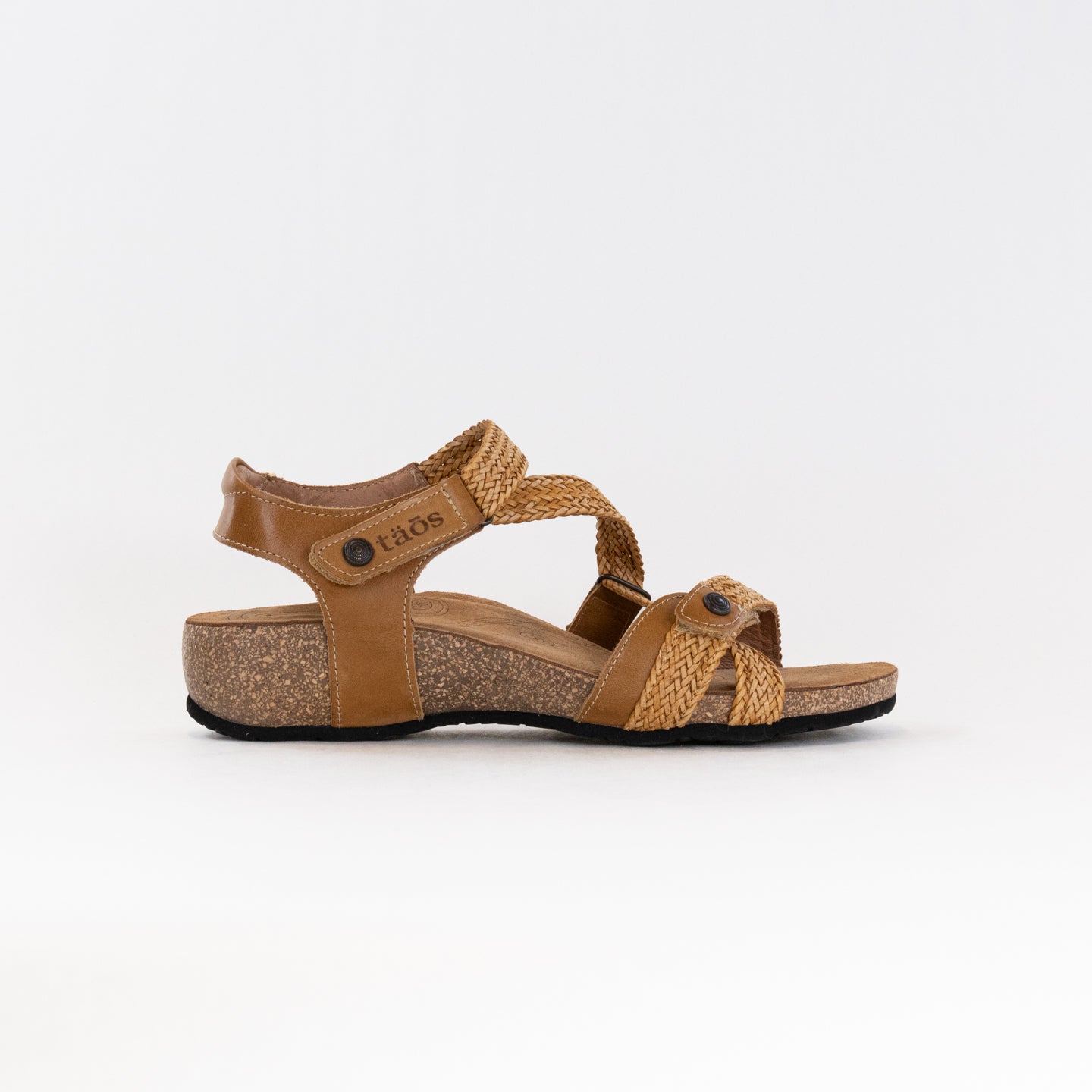 Women's Taos Trulie Leather Sandals in Camel Color