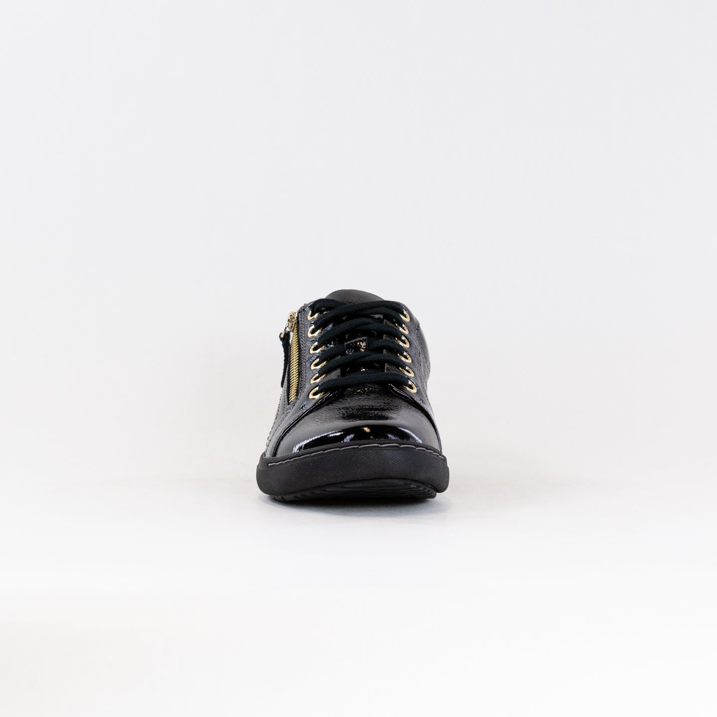 Clarks Women's Nalle Lace Sneakers in Stylish Black Patent