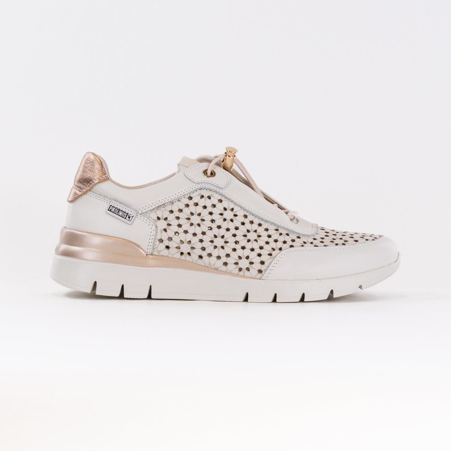 Pikolinos Women's Cantabria W4R-6584 Nata Calfskin Leather Elegant Sneakers