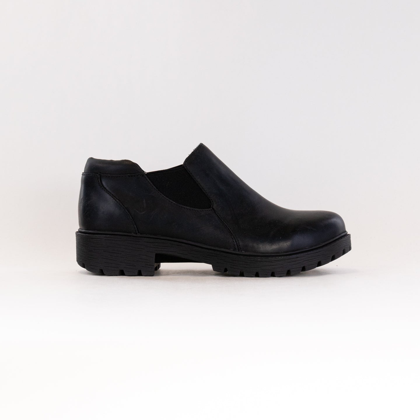 Women's Alegria Ramona Black Oiled Leather Stylish Shootie Shoes