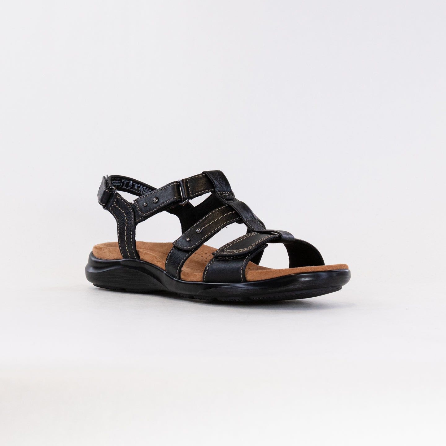 Women's Black Leather Clarks Kilty Step Sandals - Stylish and Functional