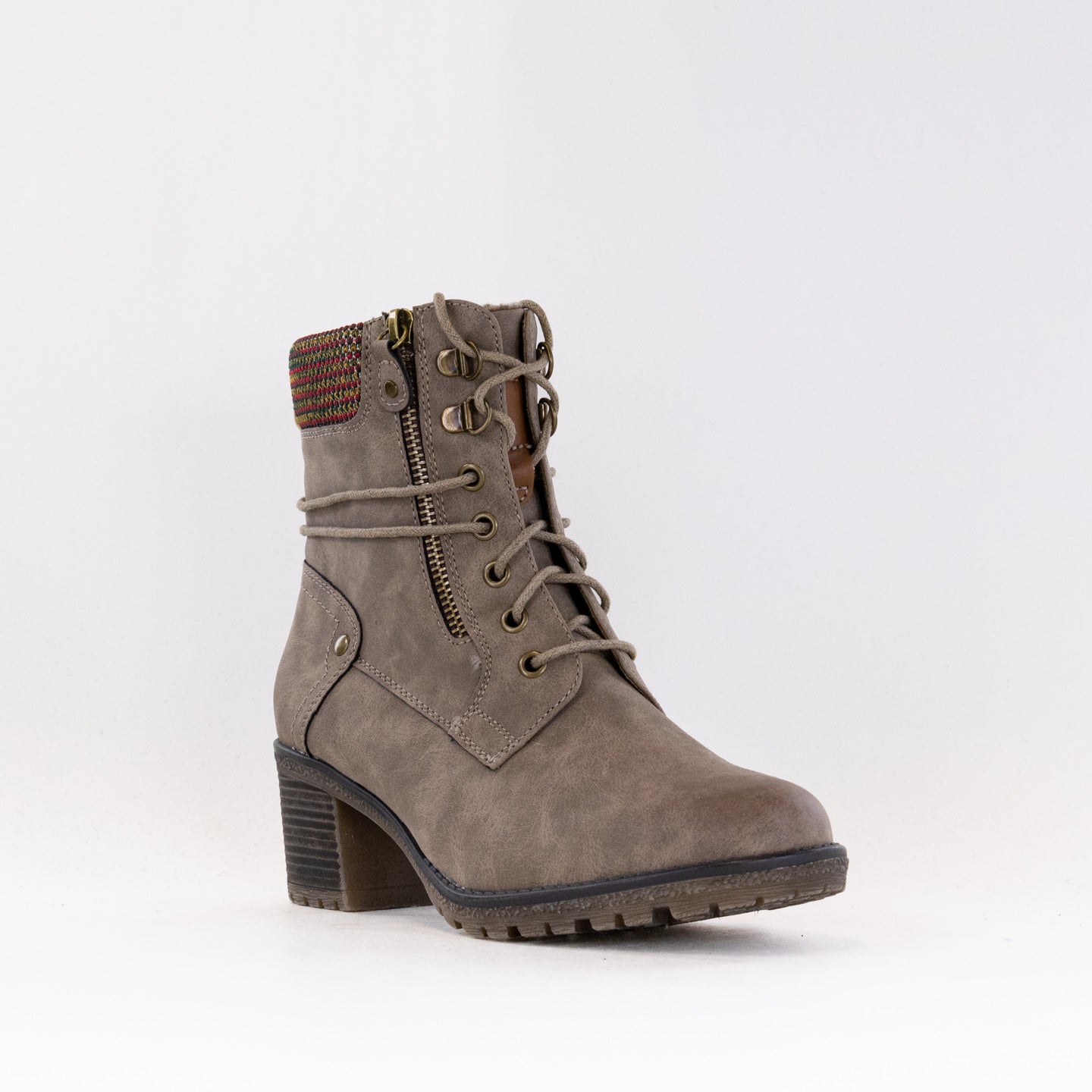 Spring Step Women's Hellewn Casual Mid Boots in Taupe Color