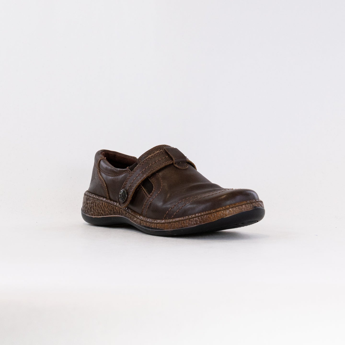 Women's Spring Step Smolqua Brown Genuine Leather Casual Loafers