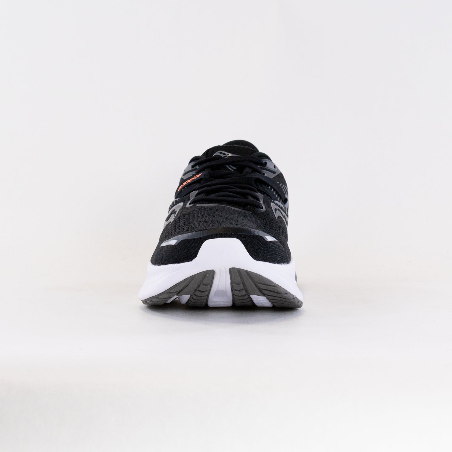 Men's Saucony Guide 16 Running Shoes in Classic Black and White Color Scheme