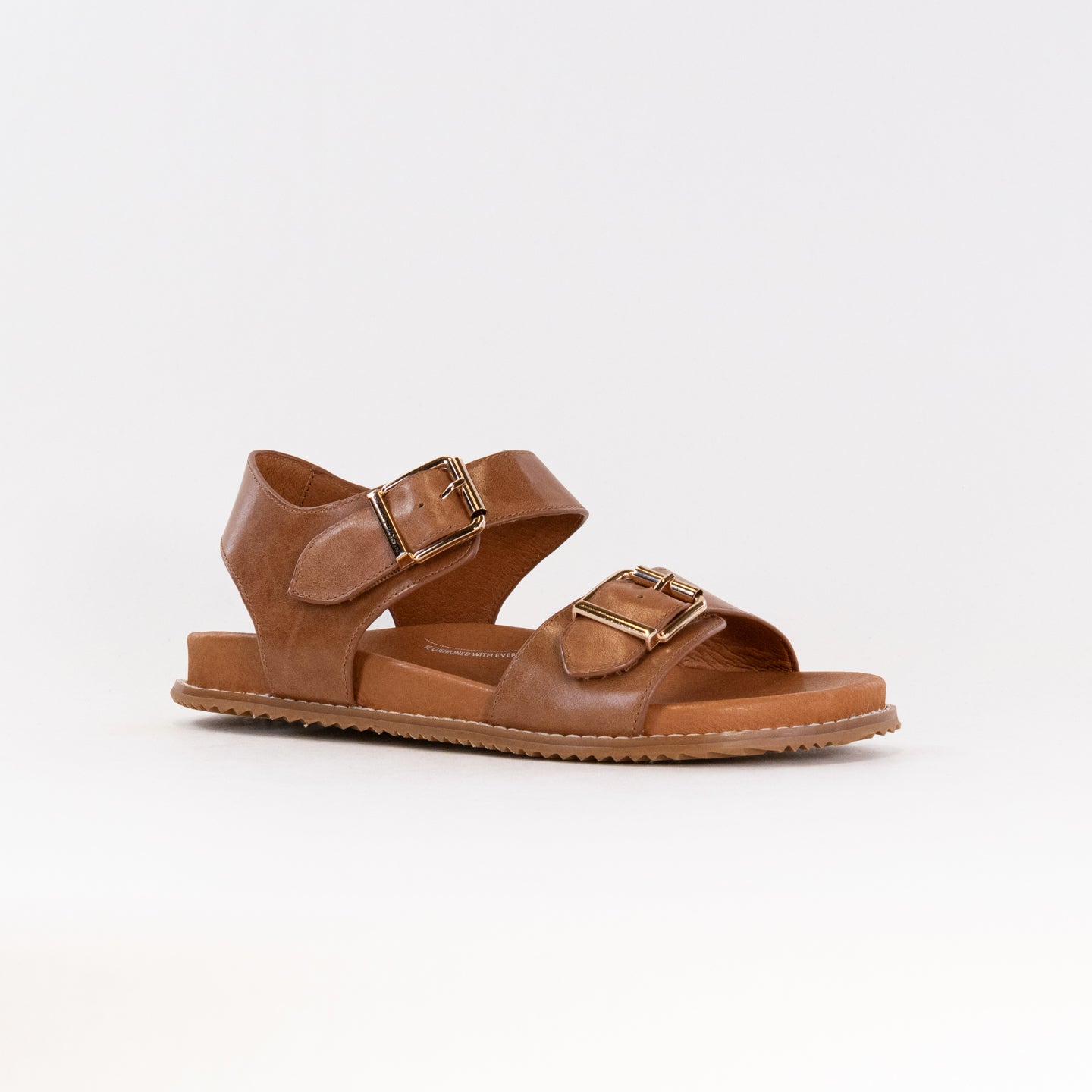 Women's Tan Leather Casual Sandals - Ziera Hastice