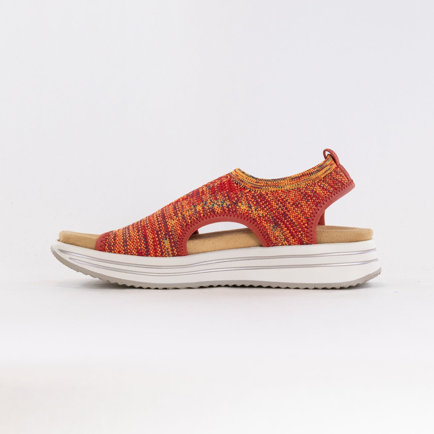 Remonte Jocelyn R2955 Women's Orange Stretch Slip-on Platform Shoes