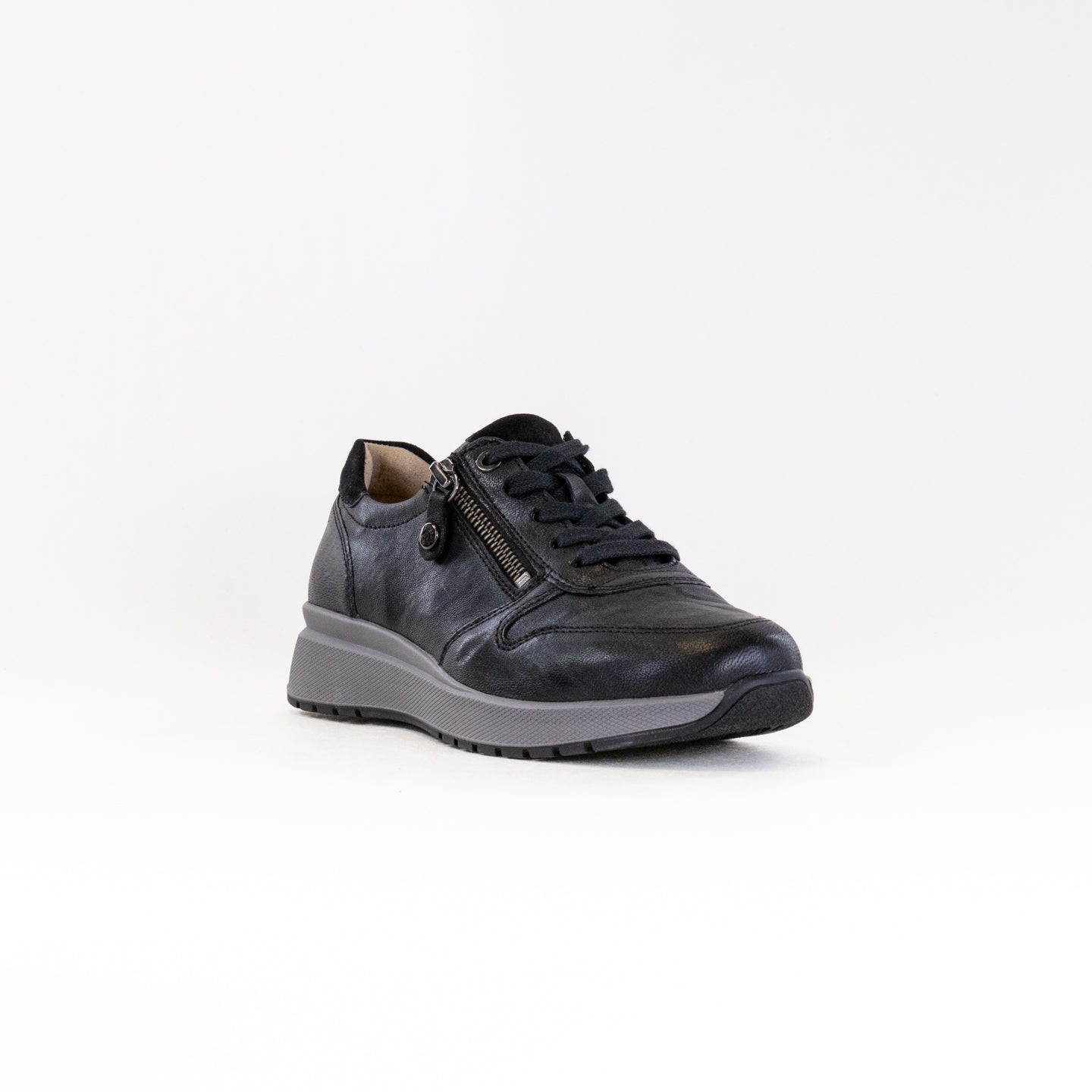 Fidelio Women's Comfortable Black Leather Heaven 566104 Sneakers