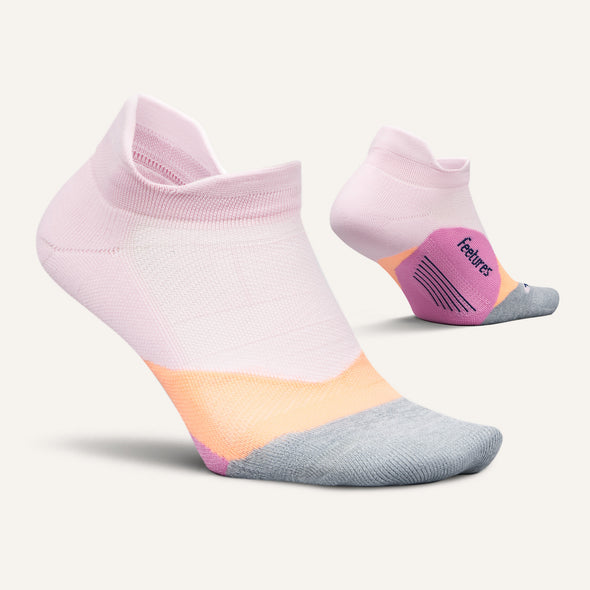 Feetures Elite Light Cushion Pink Blitz No-Show Tab Socks