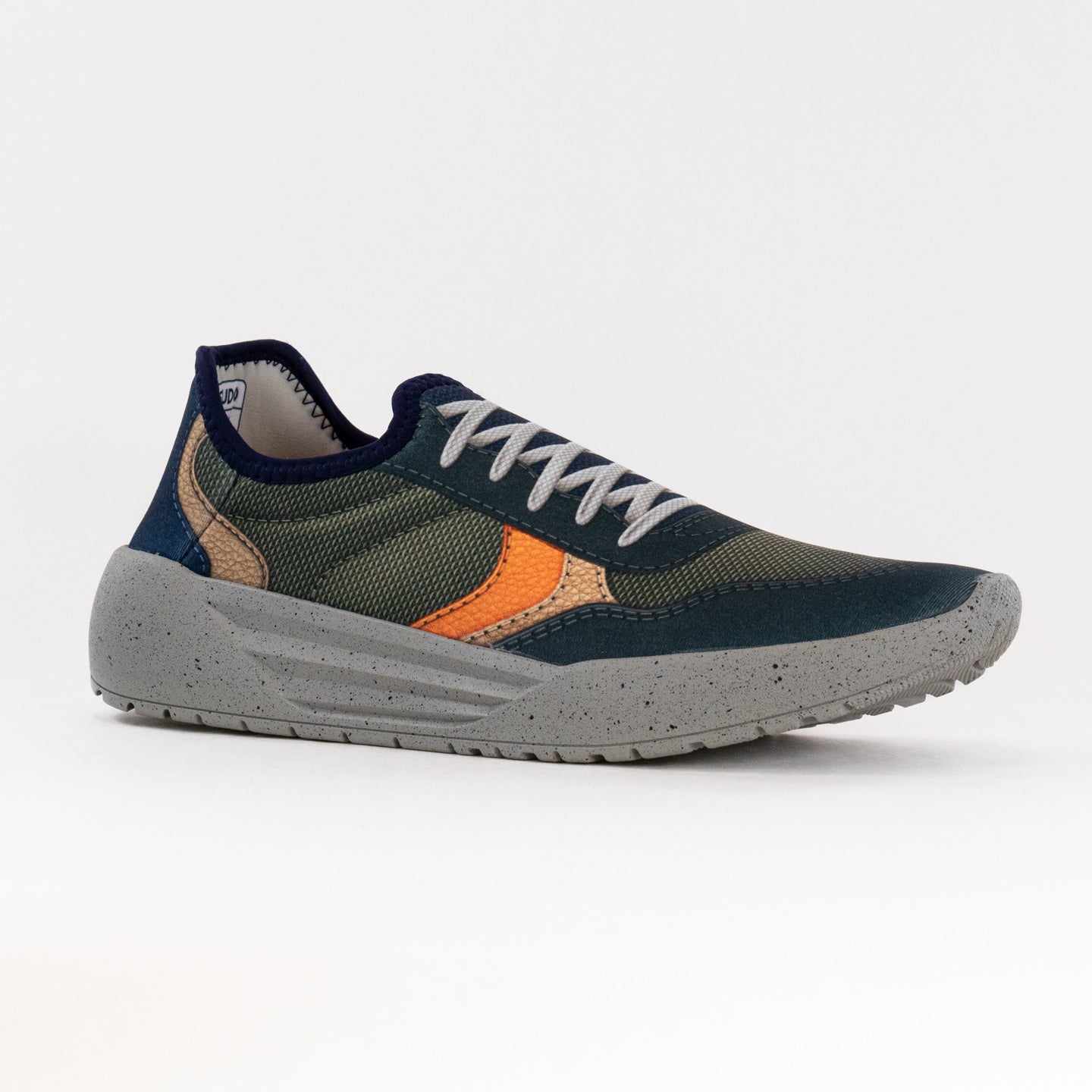 Men's Military Fatigue Style PSUDO Court Slip - on Sneakers