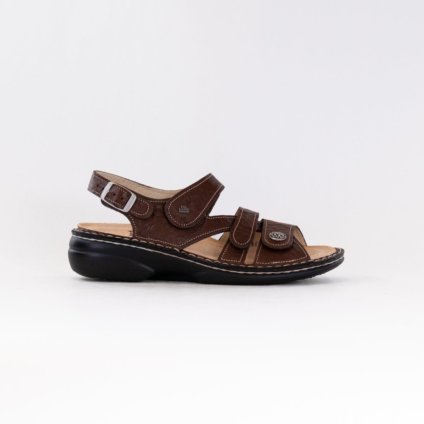 Finn Comfort Women's Gomera-S Brown Casual Leather Shoes