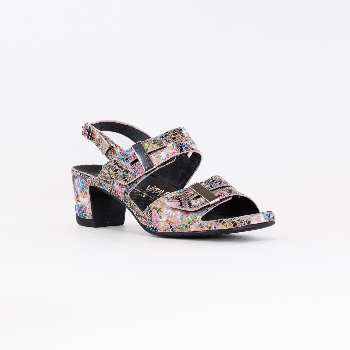 Multicolor Leather Women's Comfort Sandals by Vital Joy