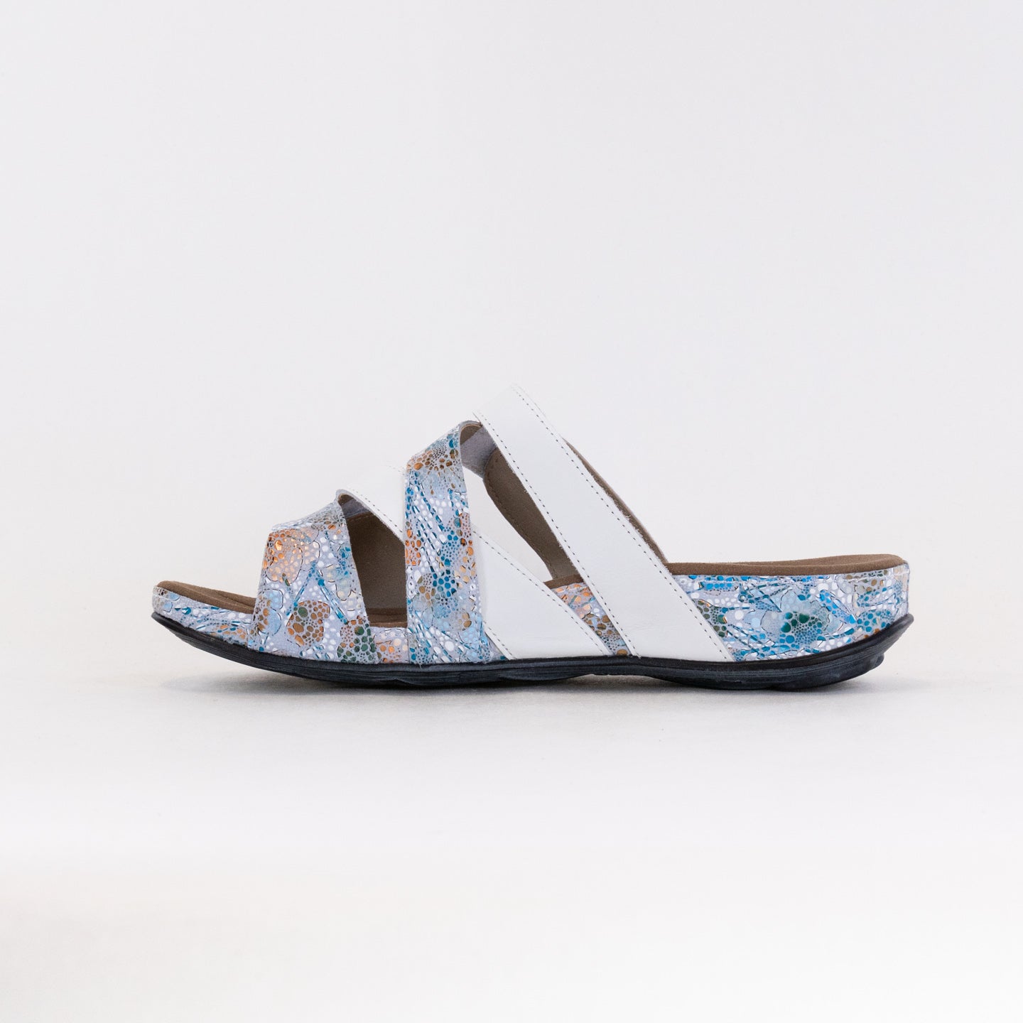 Romika Women's Sky Blue Fidschi 77 Premium Leather Sandals