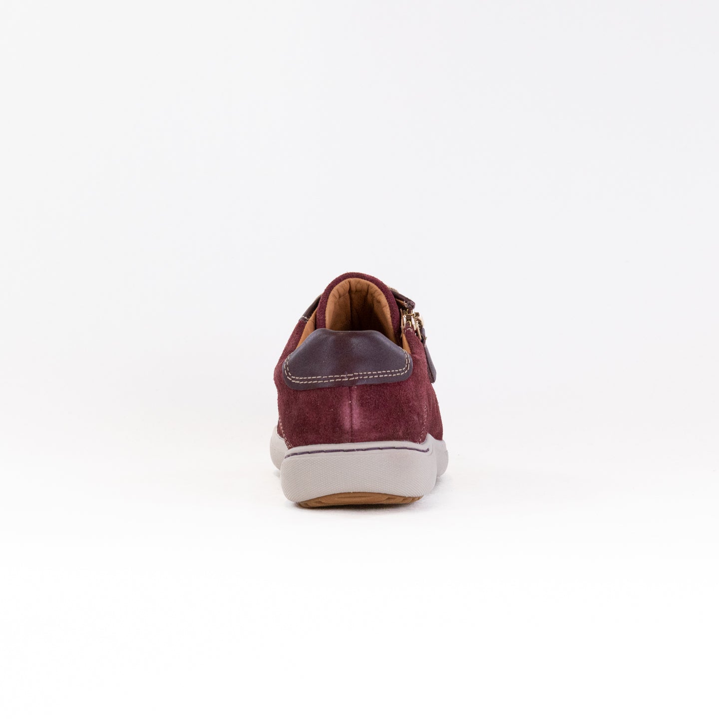 Stylish Burgundy Clarks Nalle Lace Women's Sneakers