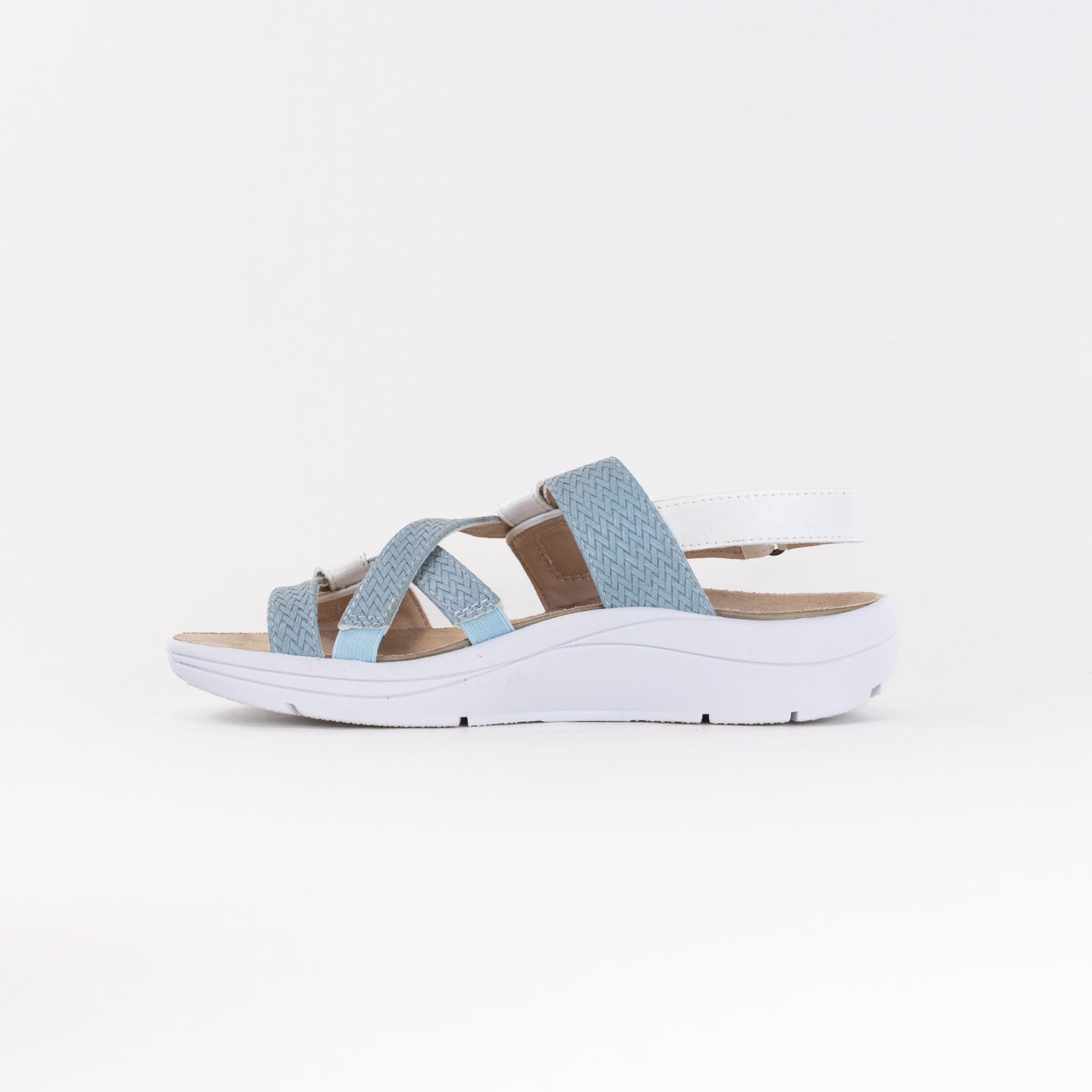 Women's Drew Serenity Sandals - Stylish White/Blue Combination