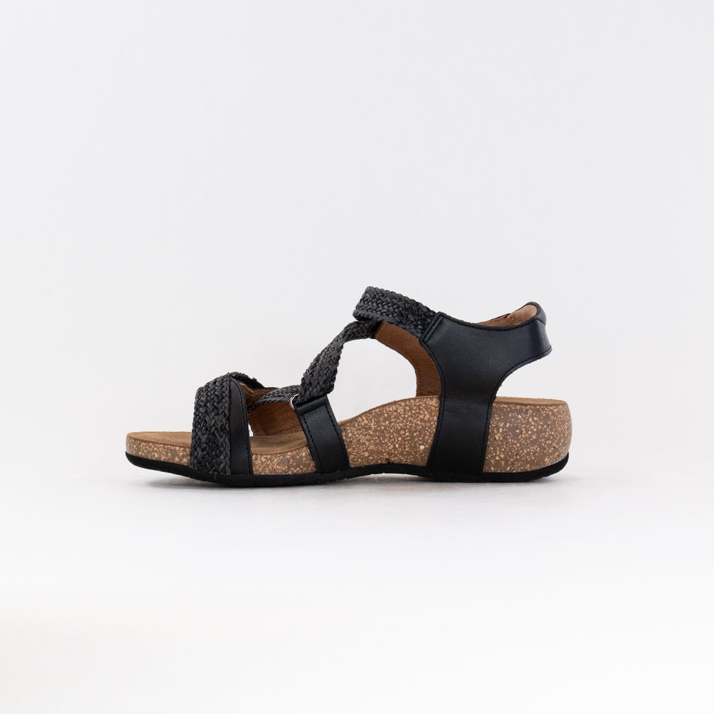 Women's Stylish Taos Trulie Leather Sandals - Black