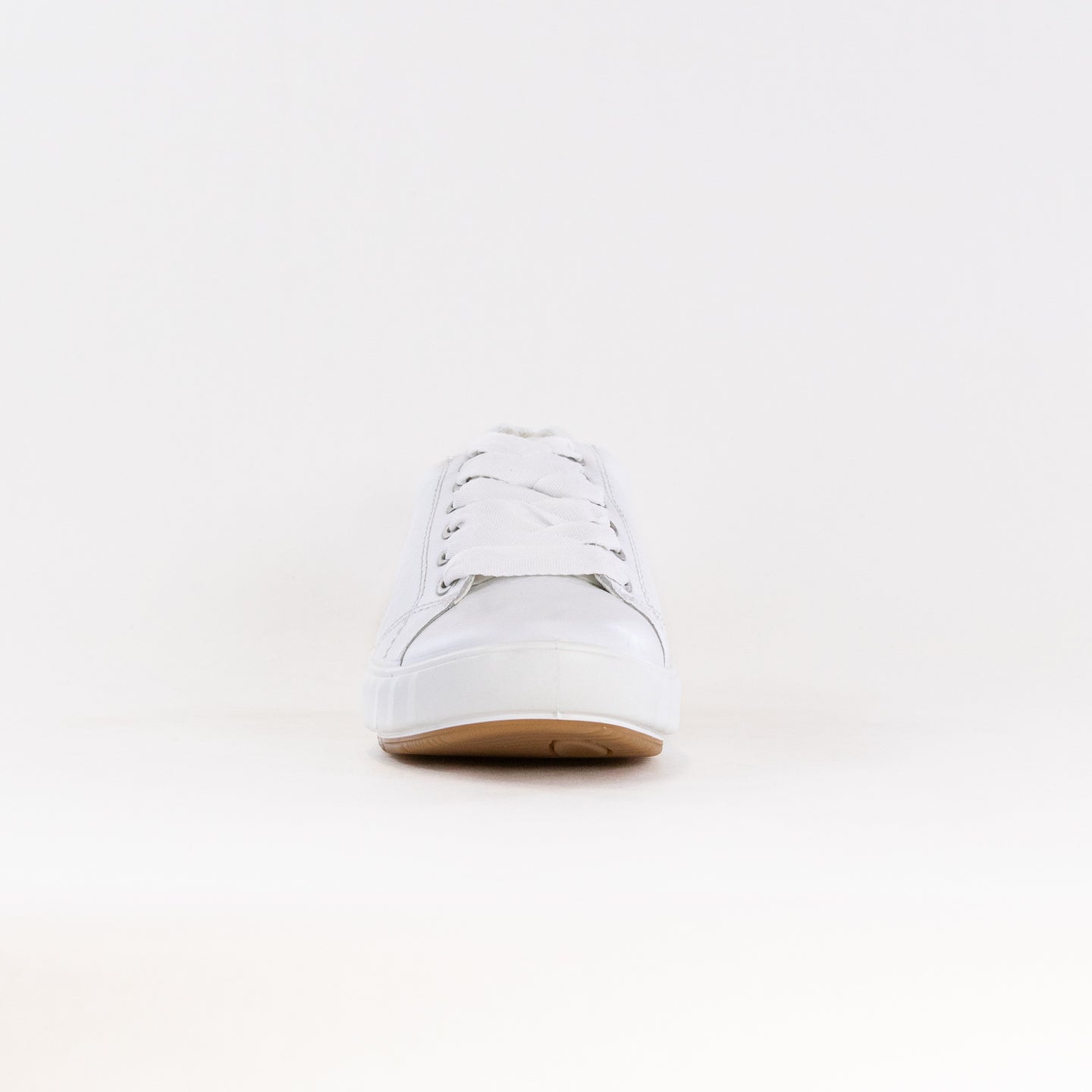 Women's White Leather Ara Alexandria Lace - Up Casual Sneakers for Stylish Comfort