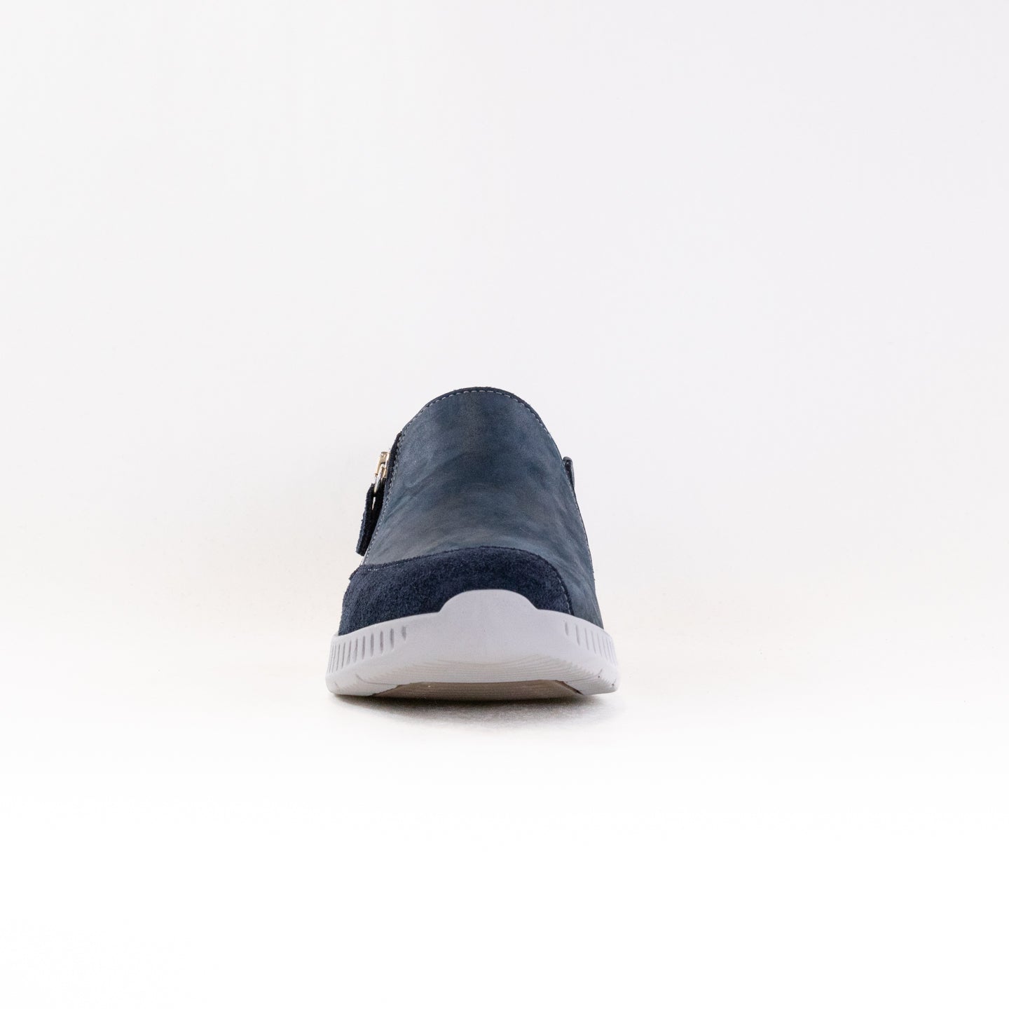 Suave Women's Wide-Fit Zipper Walking Shoes in Duke/Ultramarine Color