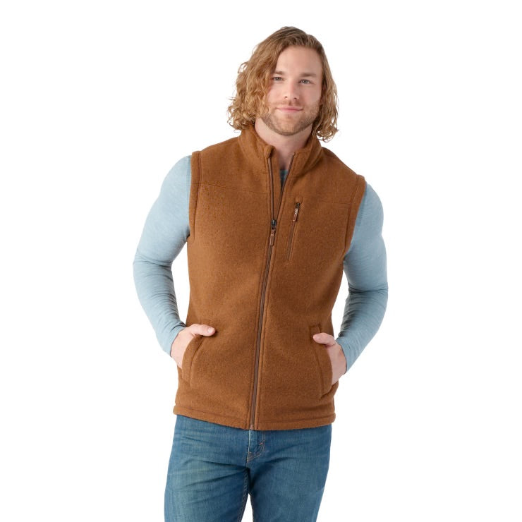 Smartwool Men's Cozy Fleece Vest for Hudson Trail Adventures