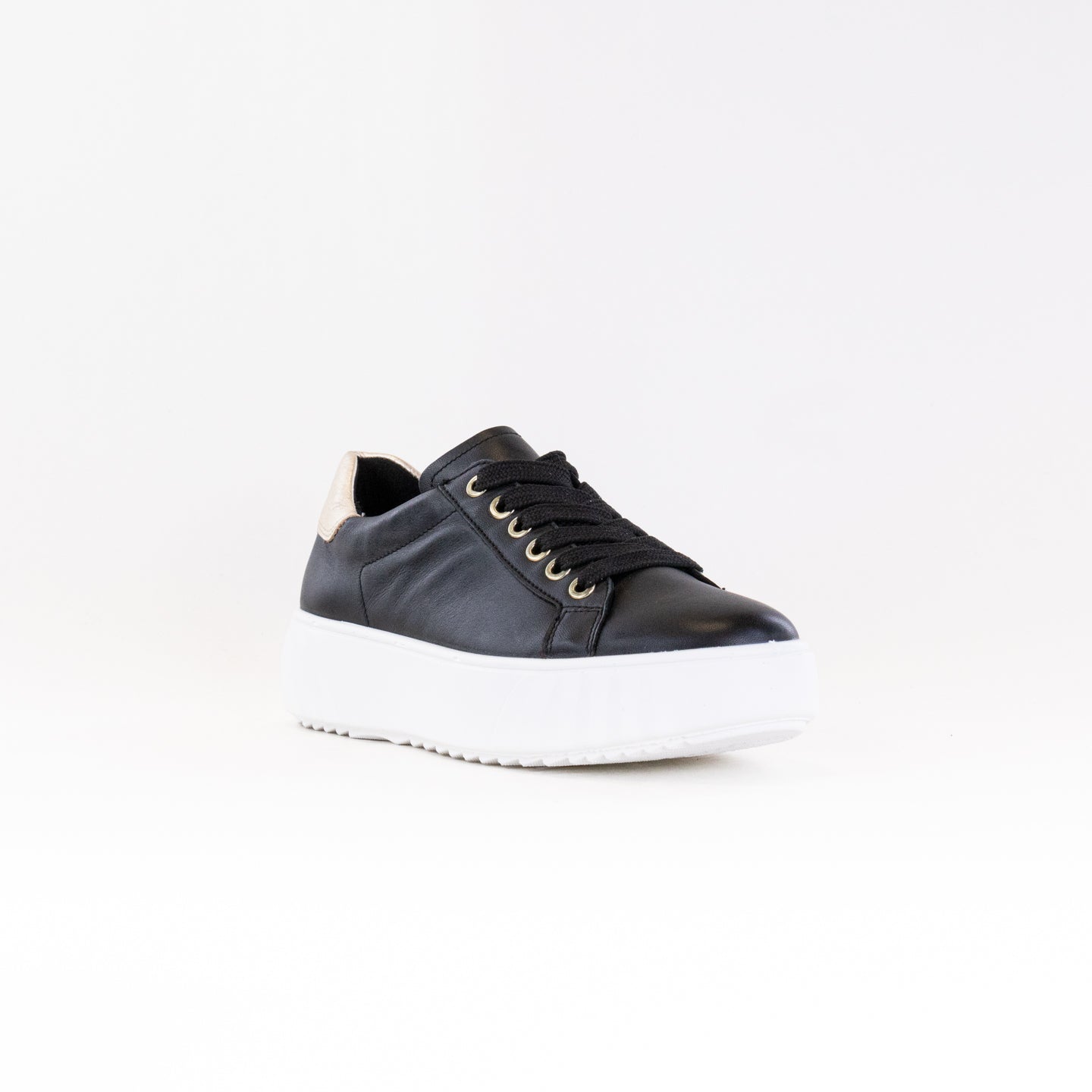 Stylish Black Women's Ara Mikky Platform Sneakers
