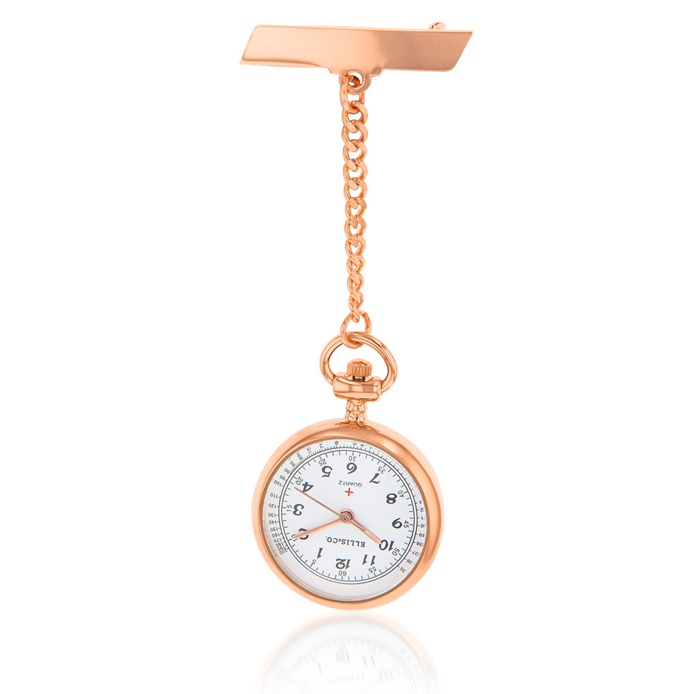 Ellis & Co Rose Gold Fob Watch for Stylish Nurses