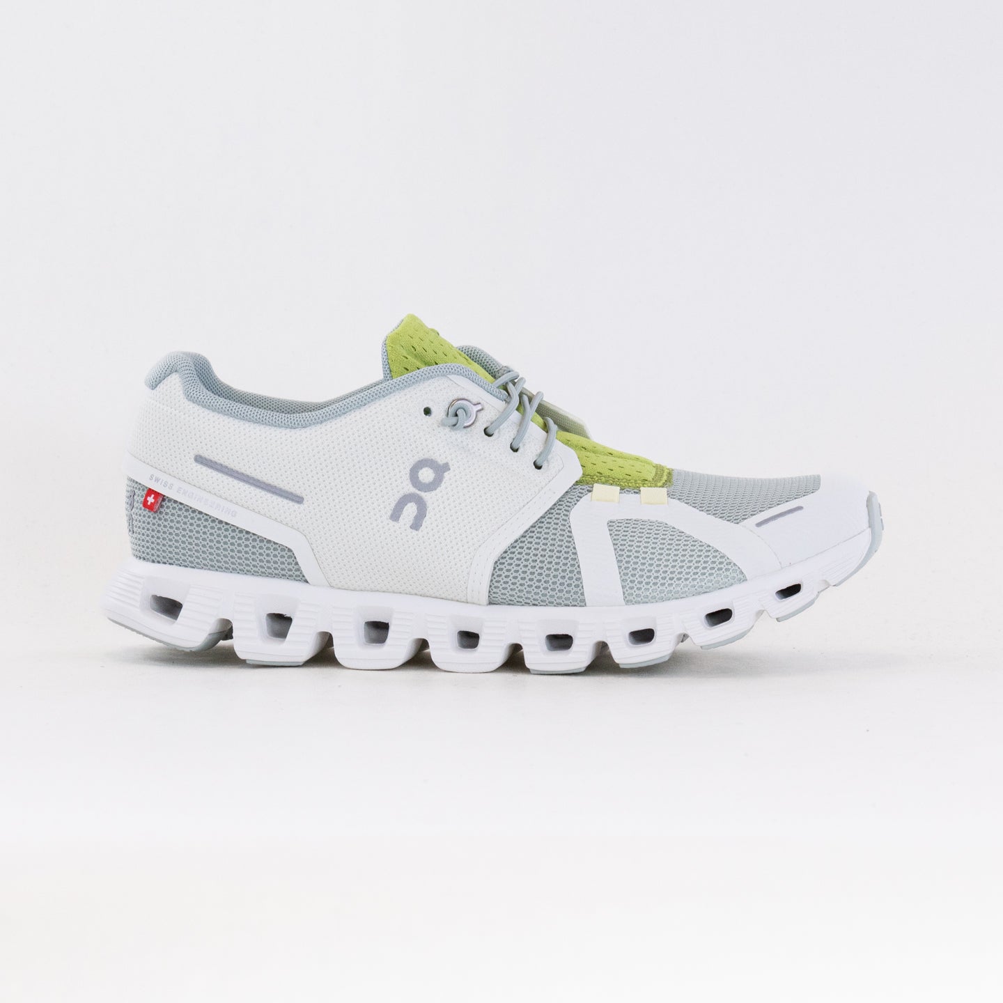On Women's Cloud 5 Push Glacier/Zest - Comfortable and Responsive Running Shoes