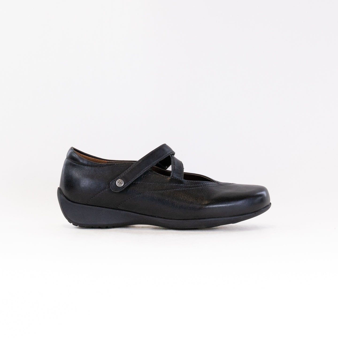 Wolky Women's Passion Black Smooth Leather Mary Jane Walking Shoes