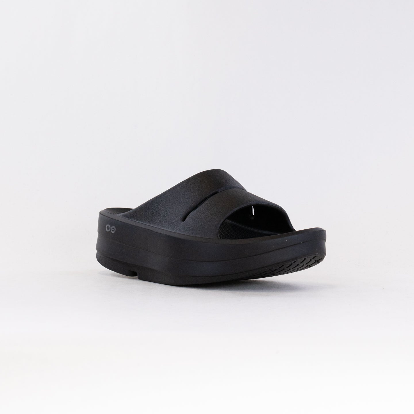 Stylish Women's Black OOFOS OOMega Ooahh Sandals for Active Recovery