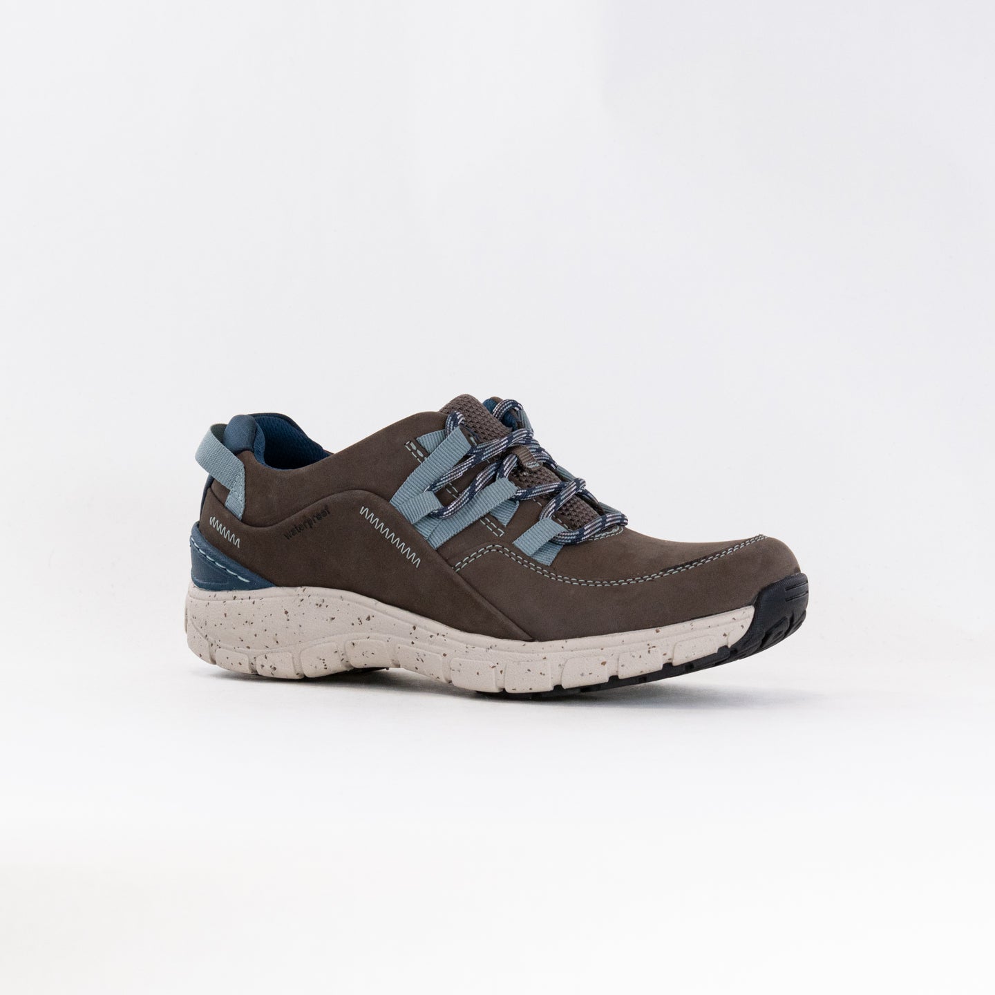 Women's Clarks Waterproof Wave Range Shoes in Stylish Taupe Combi