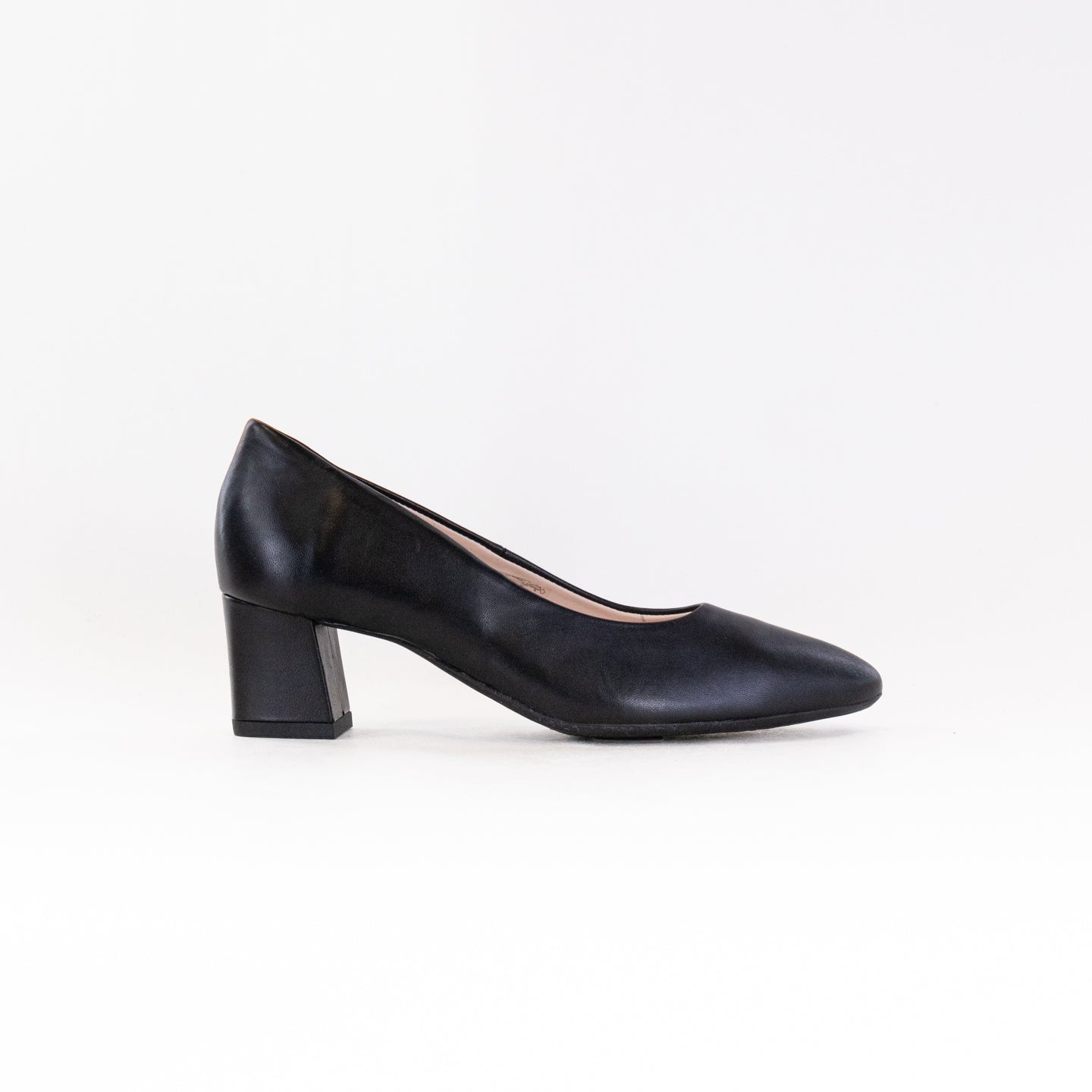 Women's Black Leather Ara Lichfield Comfort Pumps