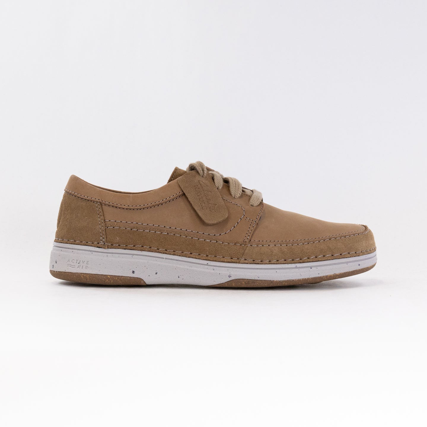 Men's Clarks Nature 5 Lo - Stylish Dark Sand Leather Shoes