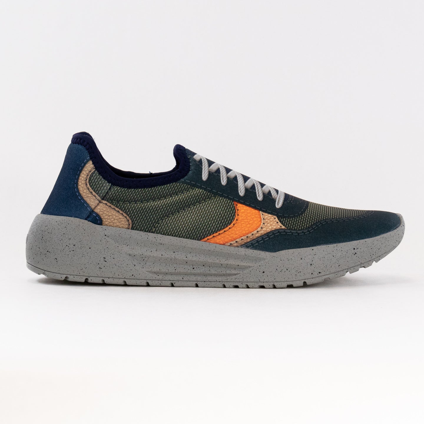Men's Military Fatigue Style PSUDO Court Slip - on Sneakers