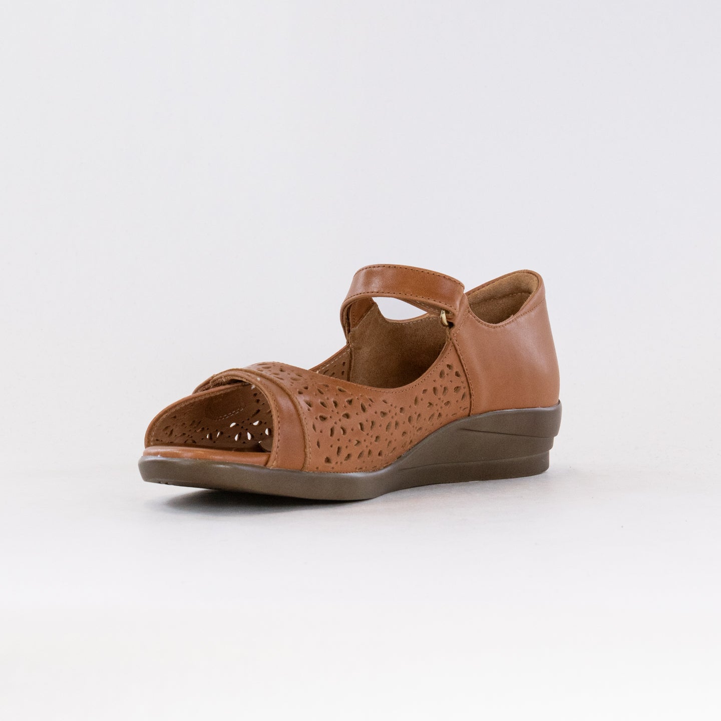 Ziera Women's Tan Leather Daffodil Summer Sandals