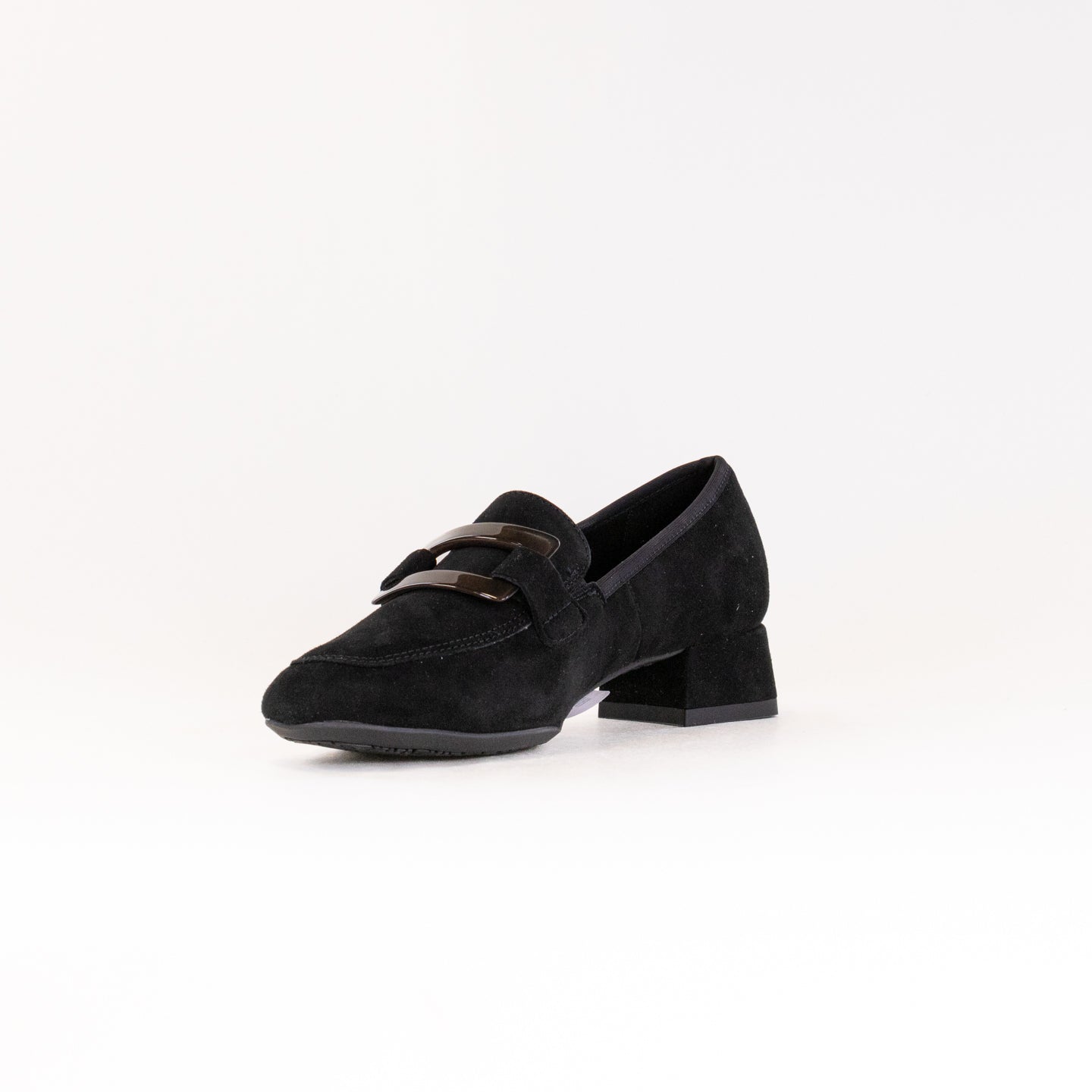 ARA Women's Glimmer Black Suede Loafer Pump - Stylish and Comfortable Footwear