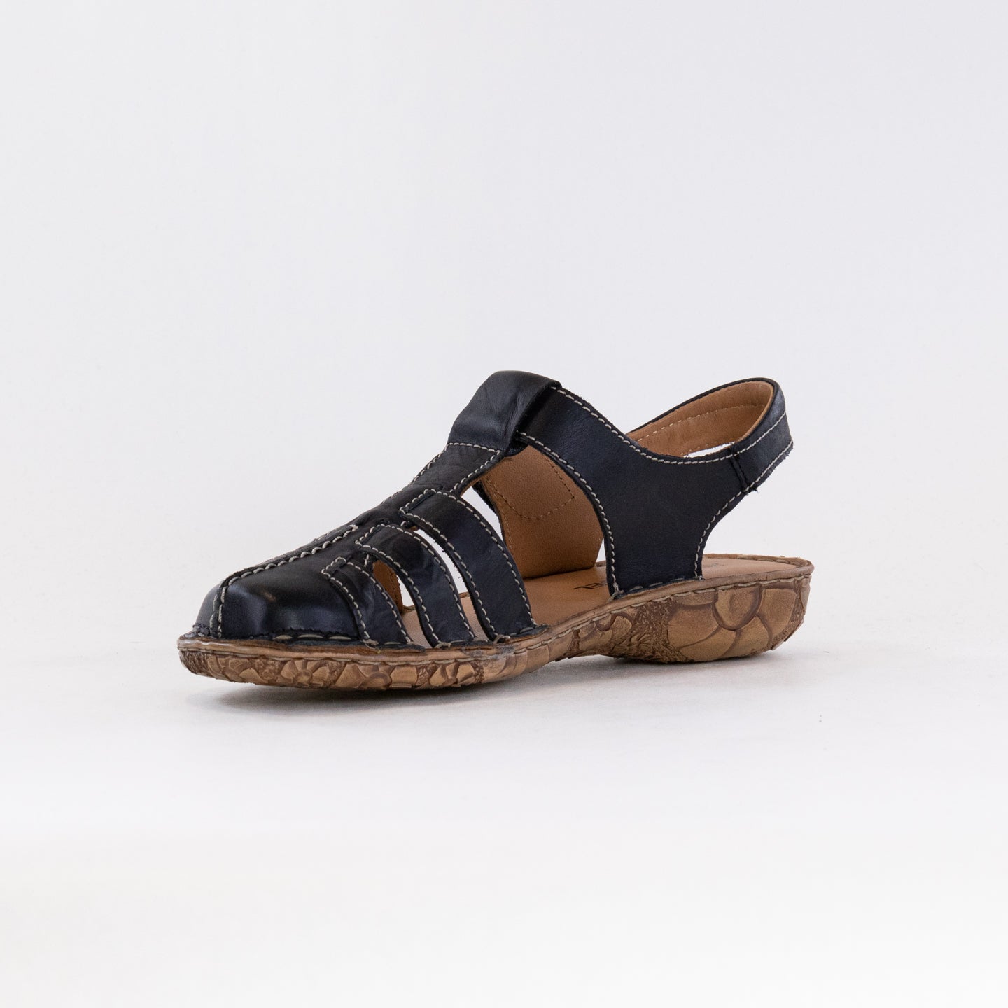 Josef Seibel Women's Black Rosalie 48 Open - Back Fisherman Shoes