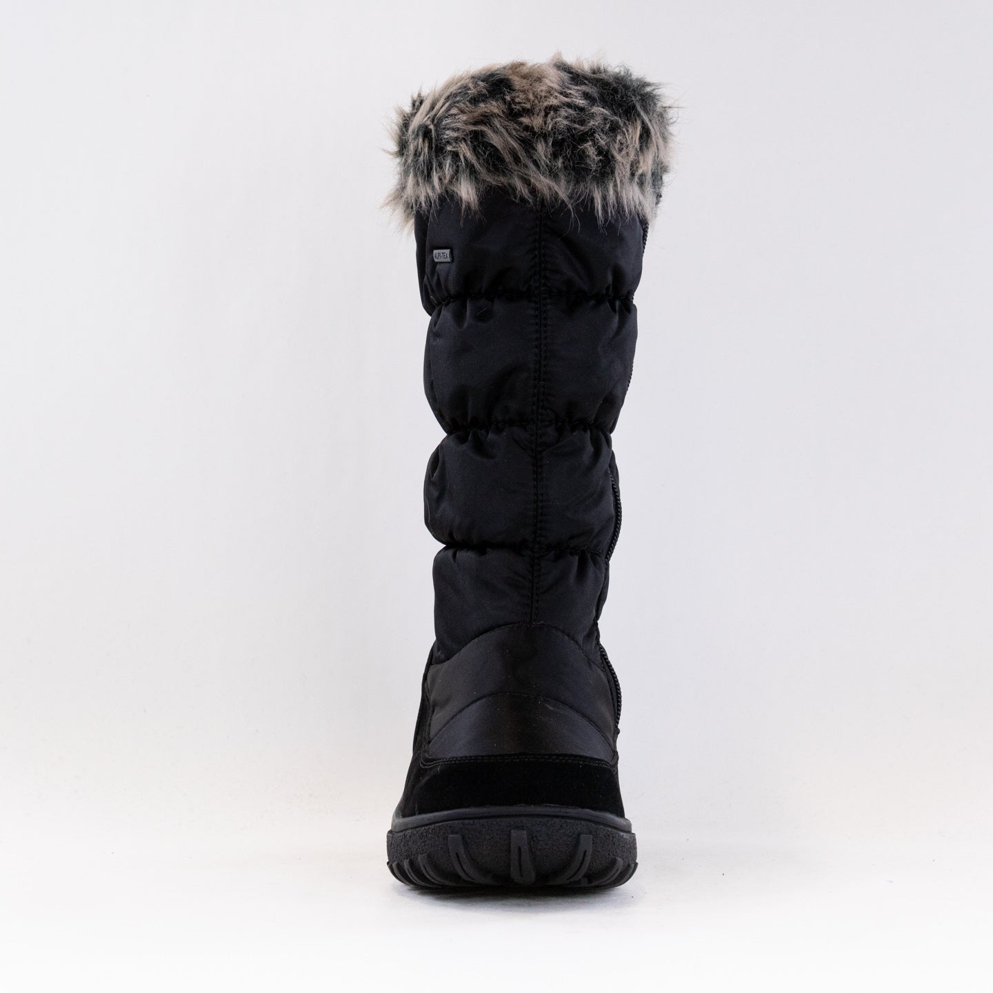 Women's Stylish Flexus Vanish Black Waterproof Winter Boots