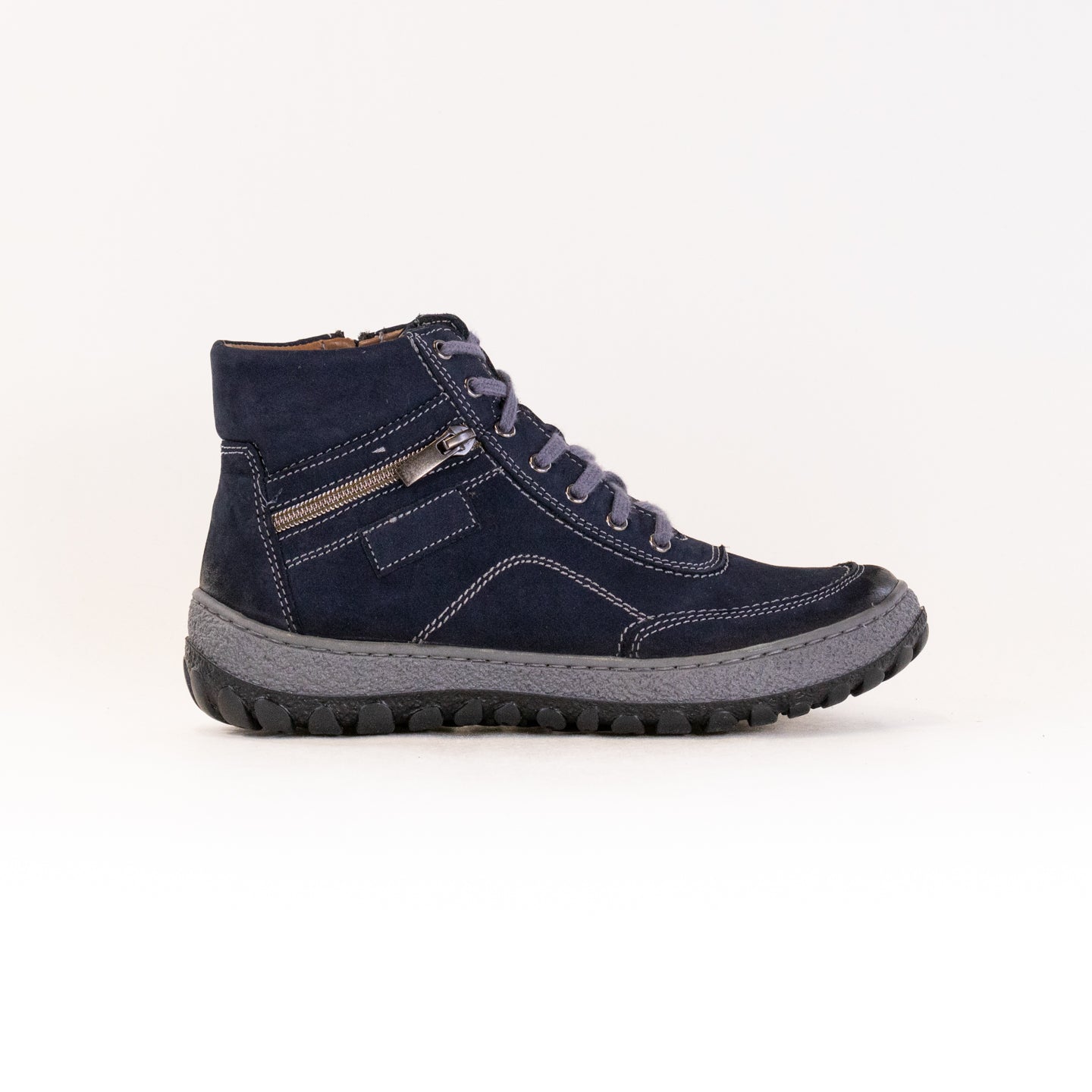 Women's Blue Nubuck V-Italia 641 Kiki Comfortable Walking Shoes