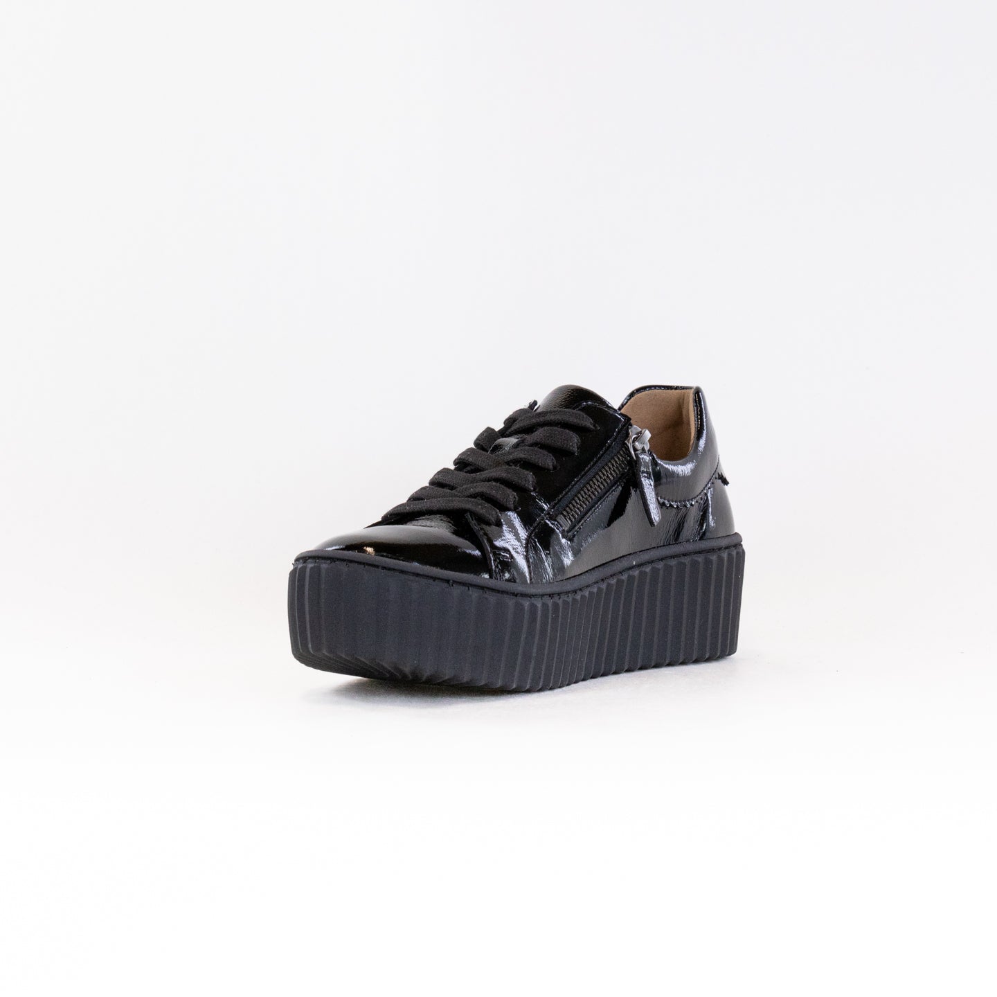 Gabor Women's Black Patent 53.200.97 Lightweight Sneakers