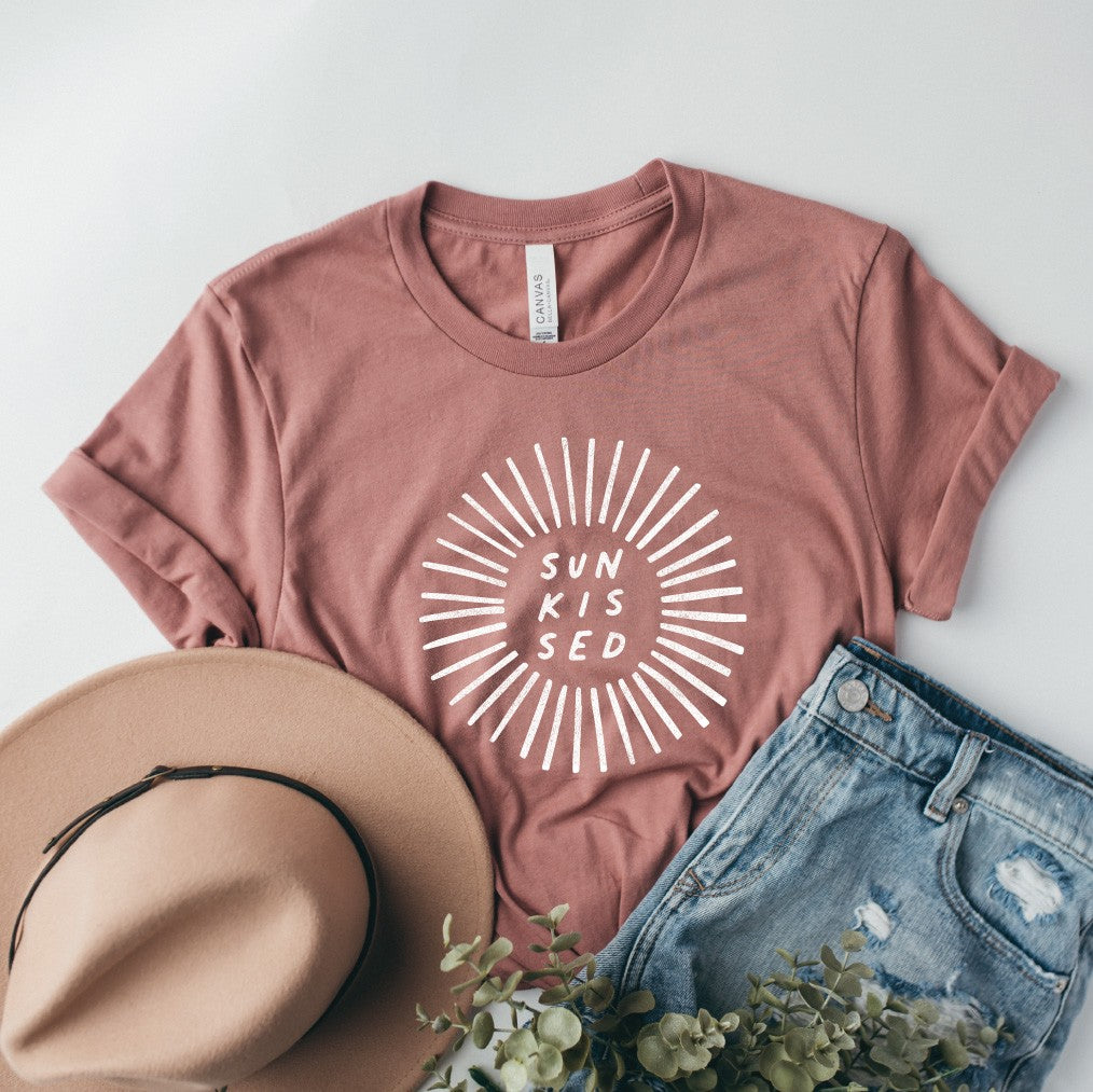 Soft Cotton Sunkissed Graphic T-Shirt for a Casual and Fun Look