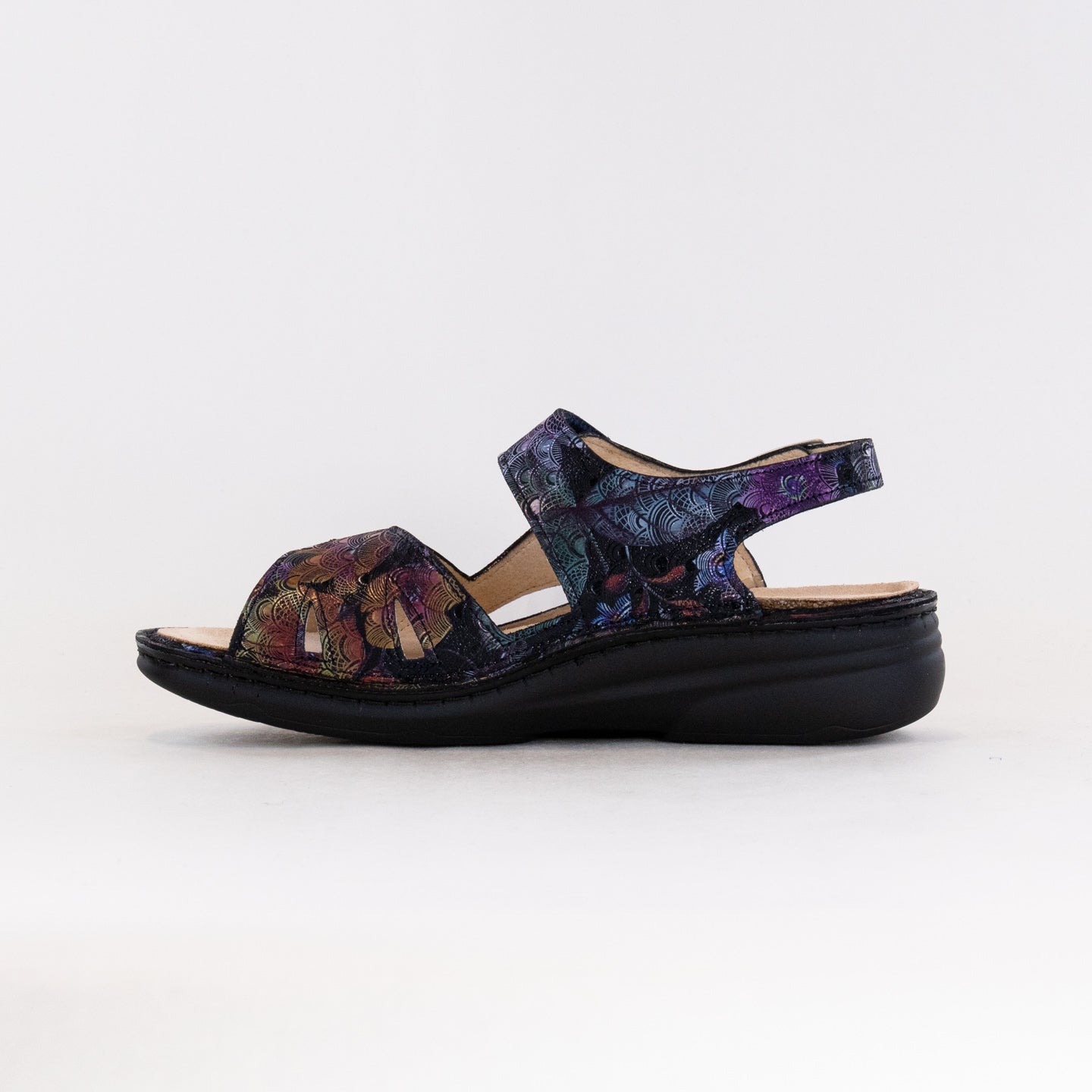 Finn Comfort Women's Irpino Dark Blue Barbuda Shoes