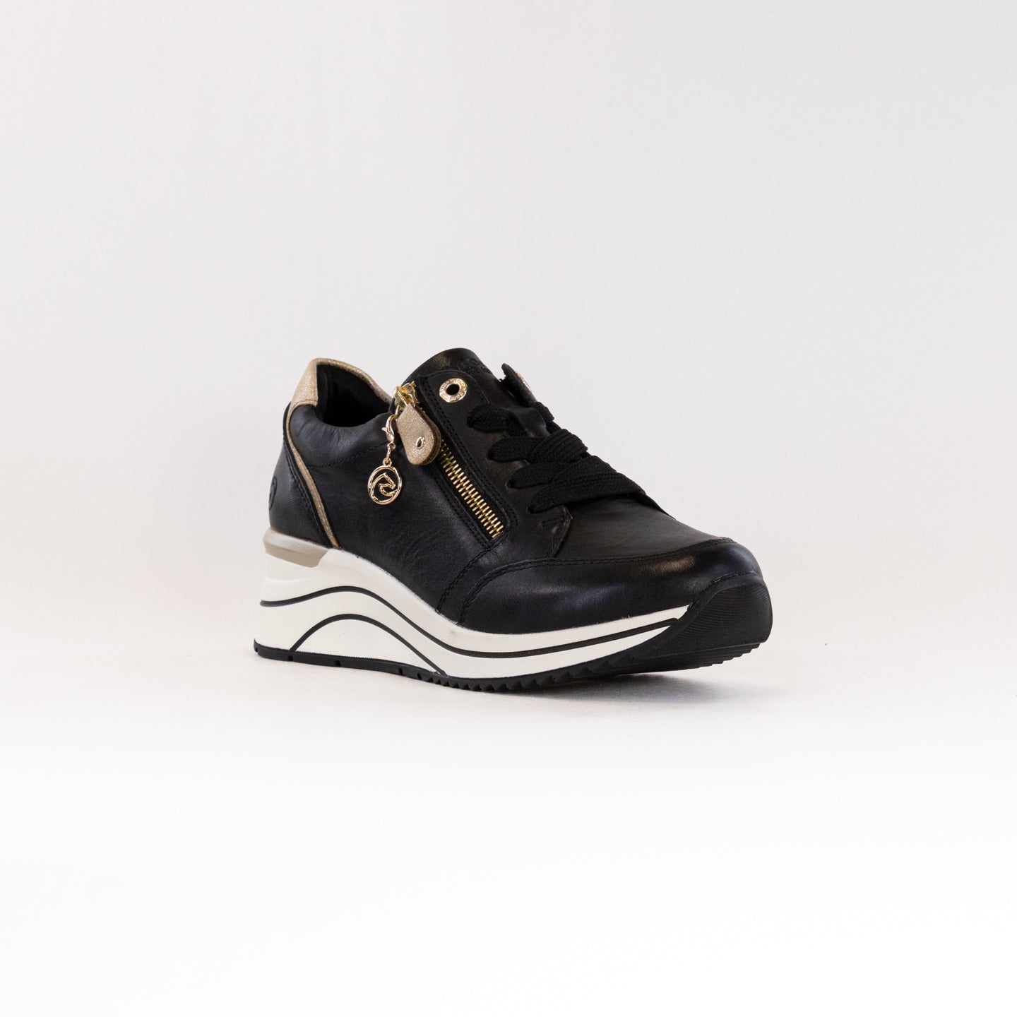 Remonte Eleni 03 Women's Black Wedge Sneakers