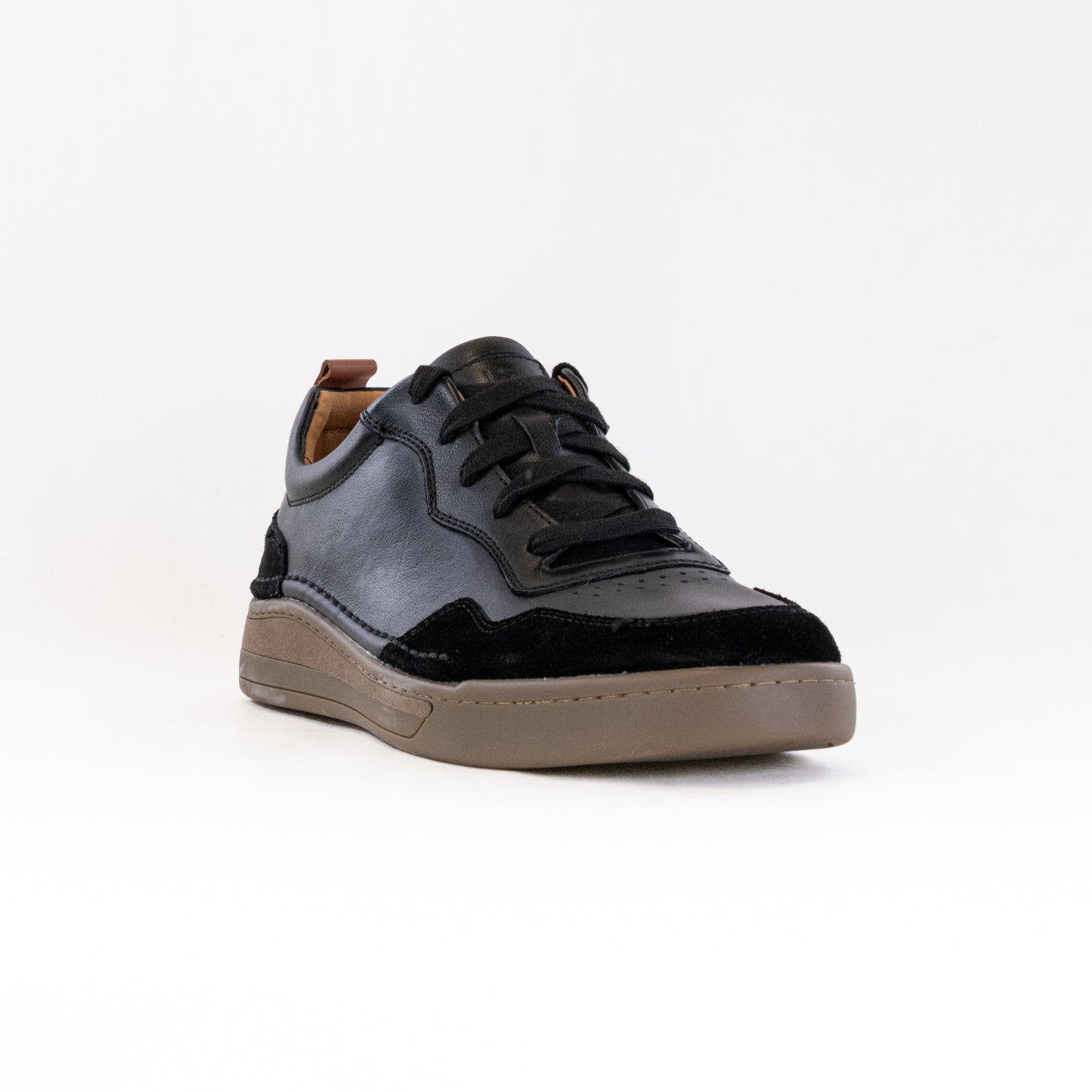 Josef Seibel Men's Cleve 01 Premium Leather Sneakers in Classic Black