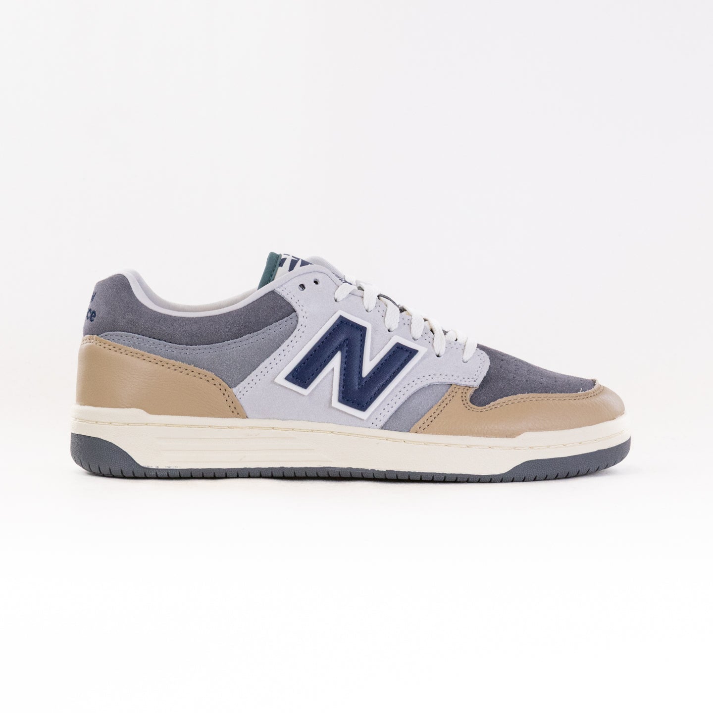 Men's New Balance 480 Running Shoes in Castlerock and Brown Color Scheme