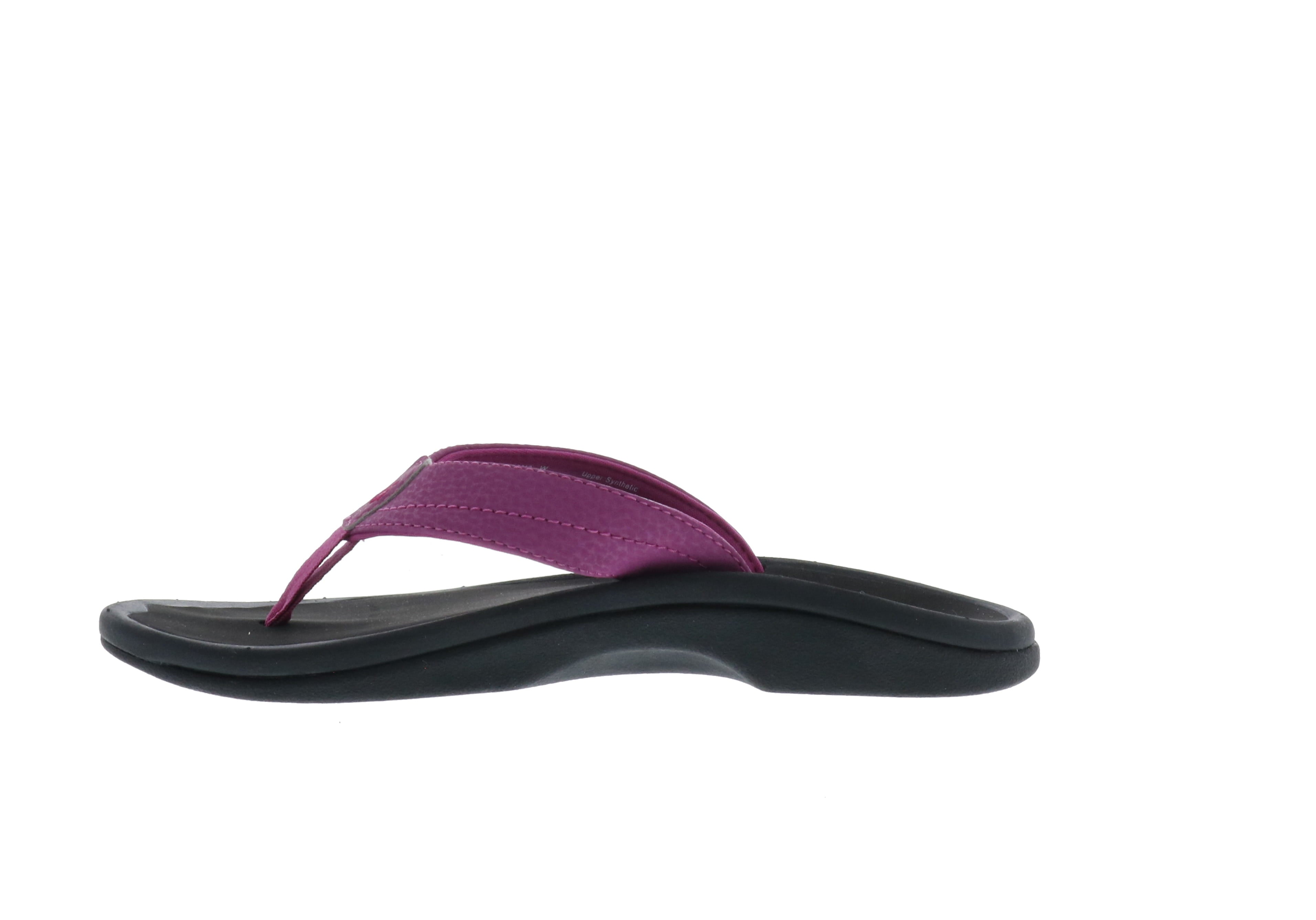 Olukai Women's 'Ohana Beach Sandals in Orchid Flower/Black