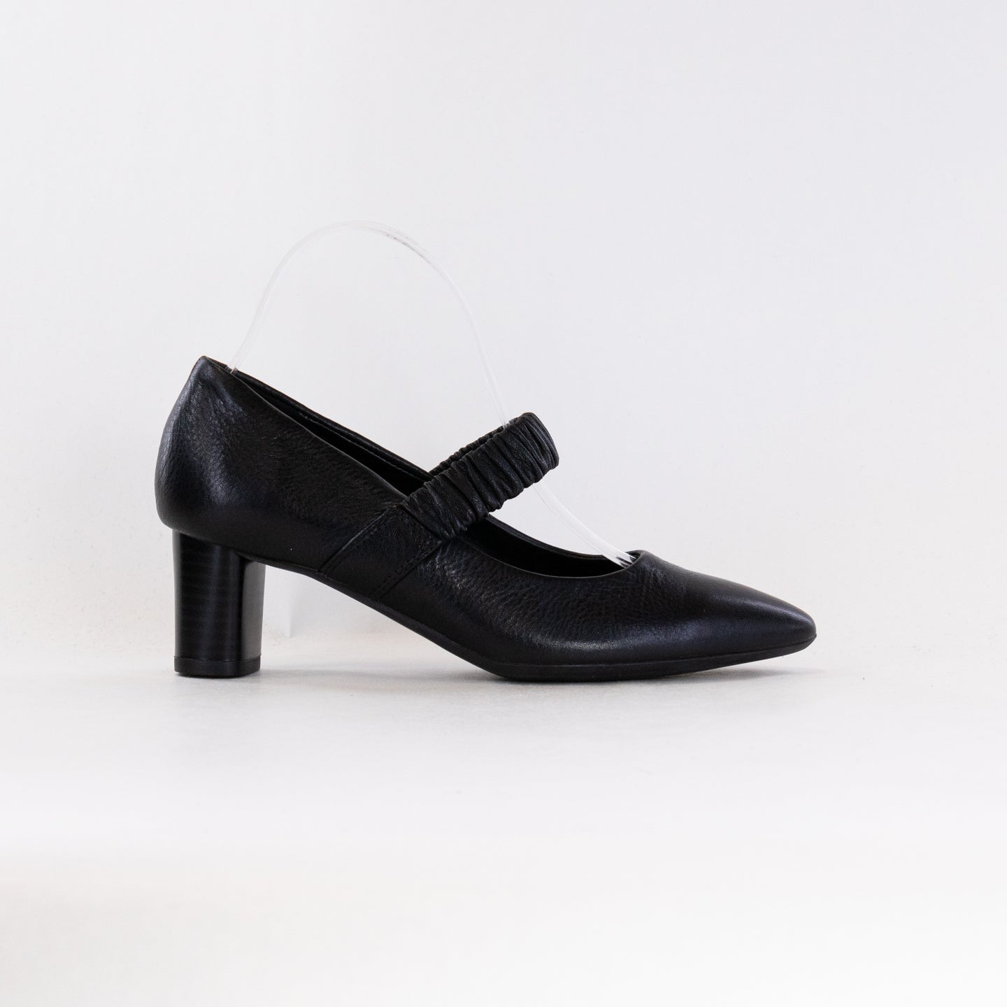 Women's Elegant Black Leather Ara Leda Mary Jane Pump Style 11501-01