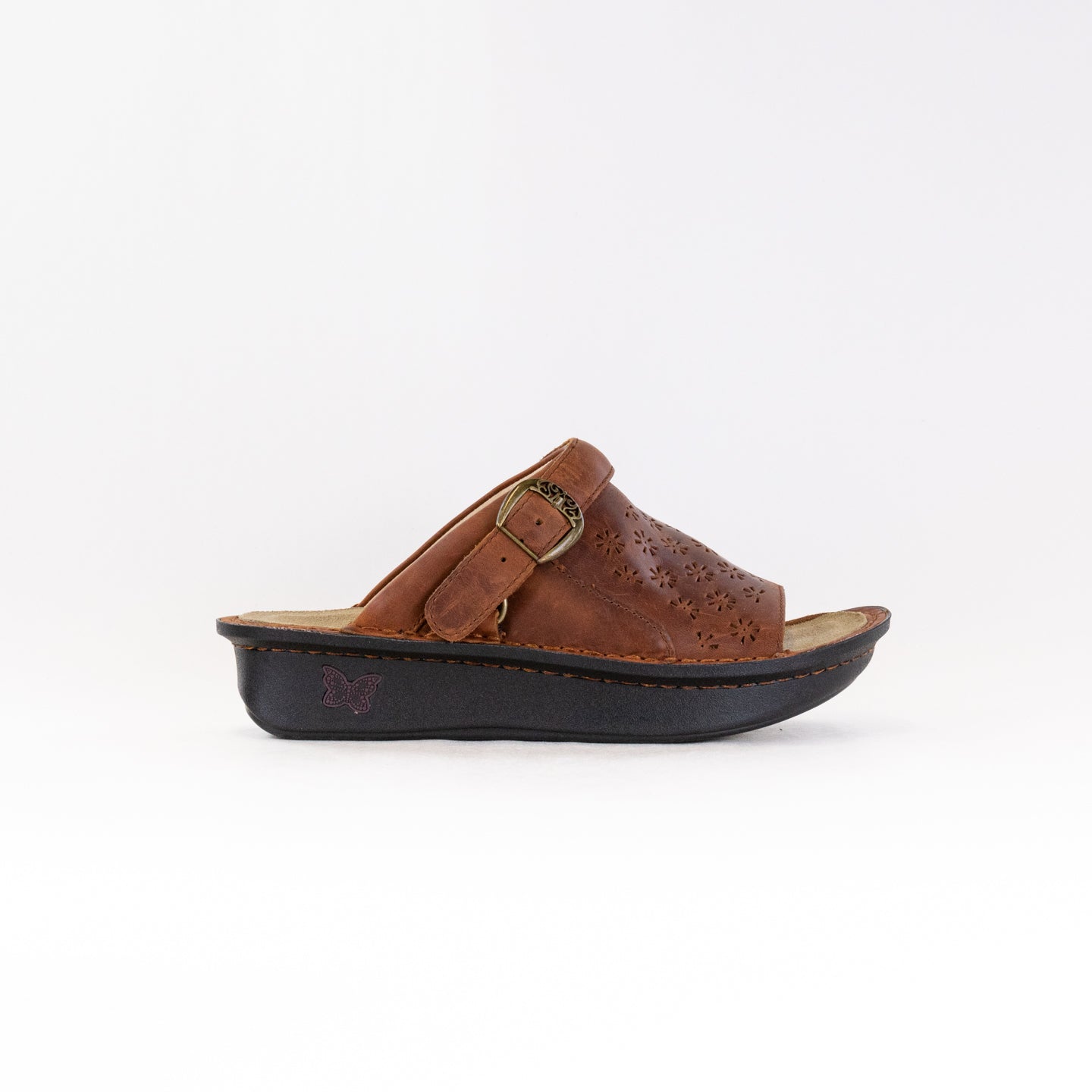 Women's Alegria Klover Sandals in Burnished Tawny Leather