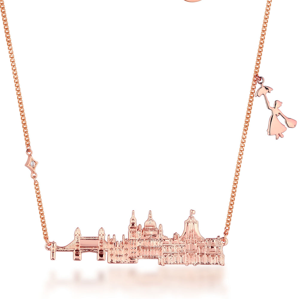Disney Rose - Plated Cherry Tree Lane Necklace Inspired by Mary Poppins