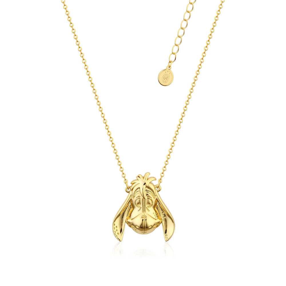 Disney Yellow Gold Plated Eeyore Pendant with 45+7cm Chain