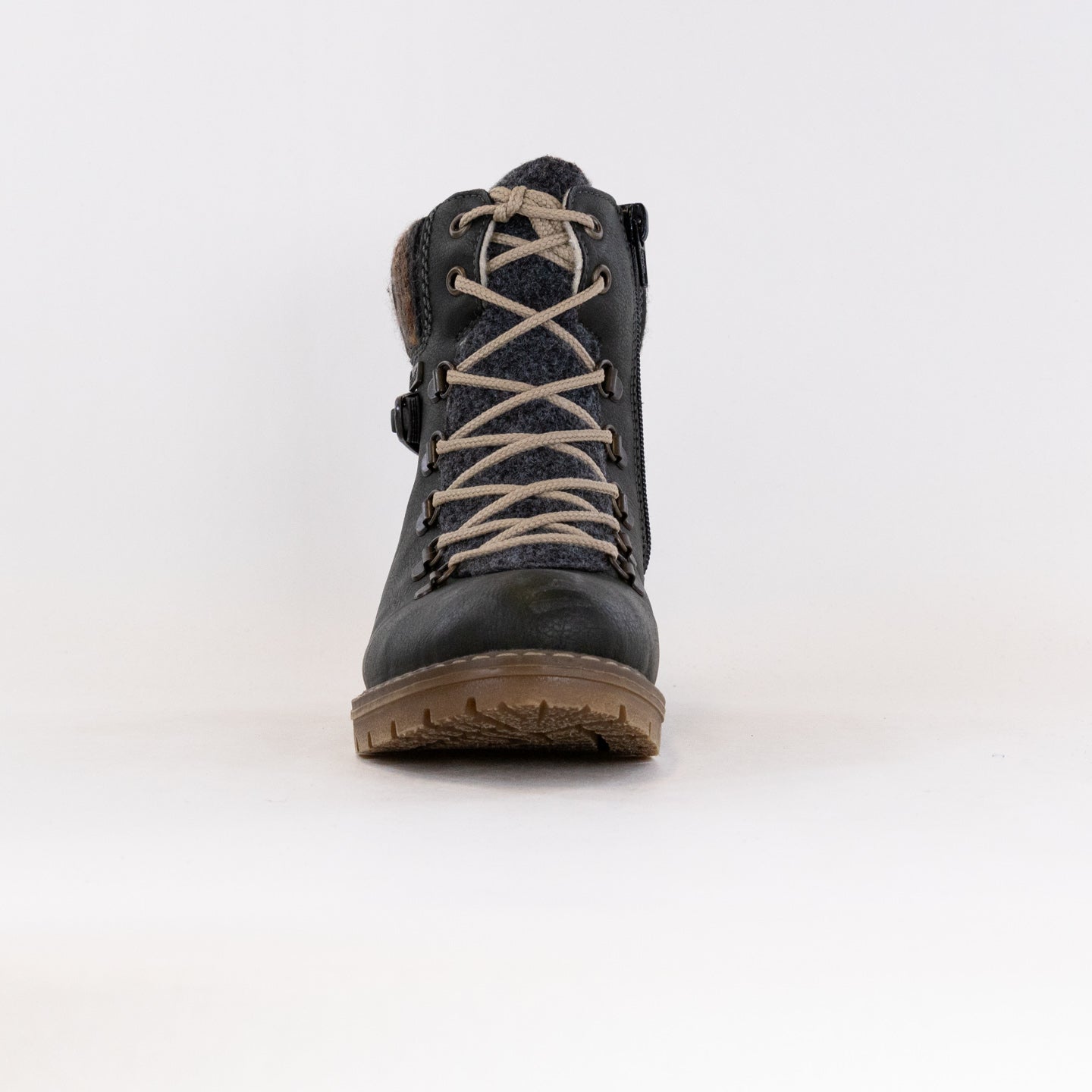 Rieker Y9131 Sabrina Women's Water - Resistant Lace - up Winter Boots in Green