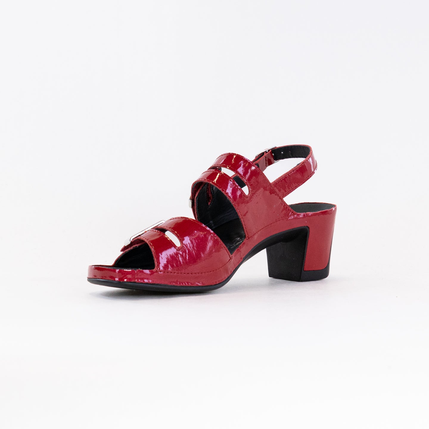 Women's Red Patent Leather Vital Joy Sandals for Comfort and Health