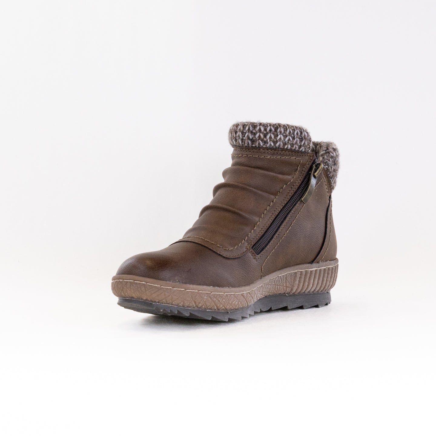 Women's Spring Step Cleora Chocolate Water-Resistant Pull-On Booties